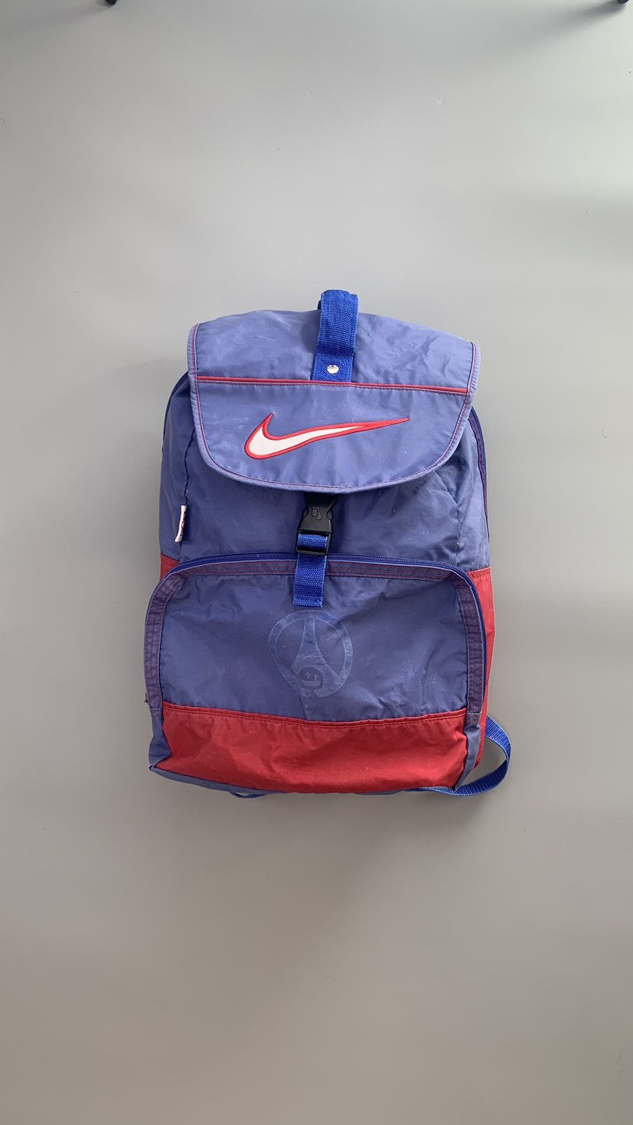 Nike × Vintage 90s Nike Vintage Big Center Swoosh PSG Backpack Size ONE SIZE - 1 Thumbnail
