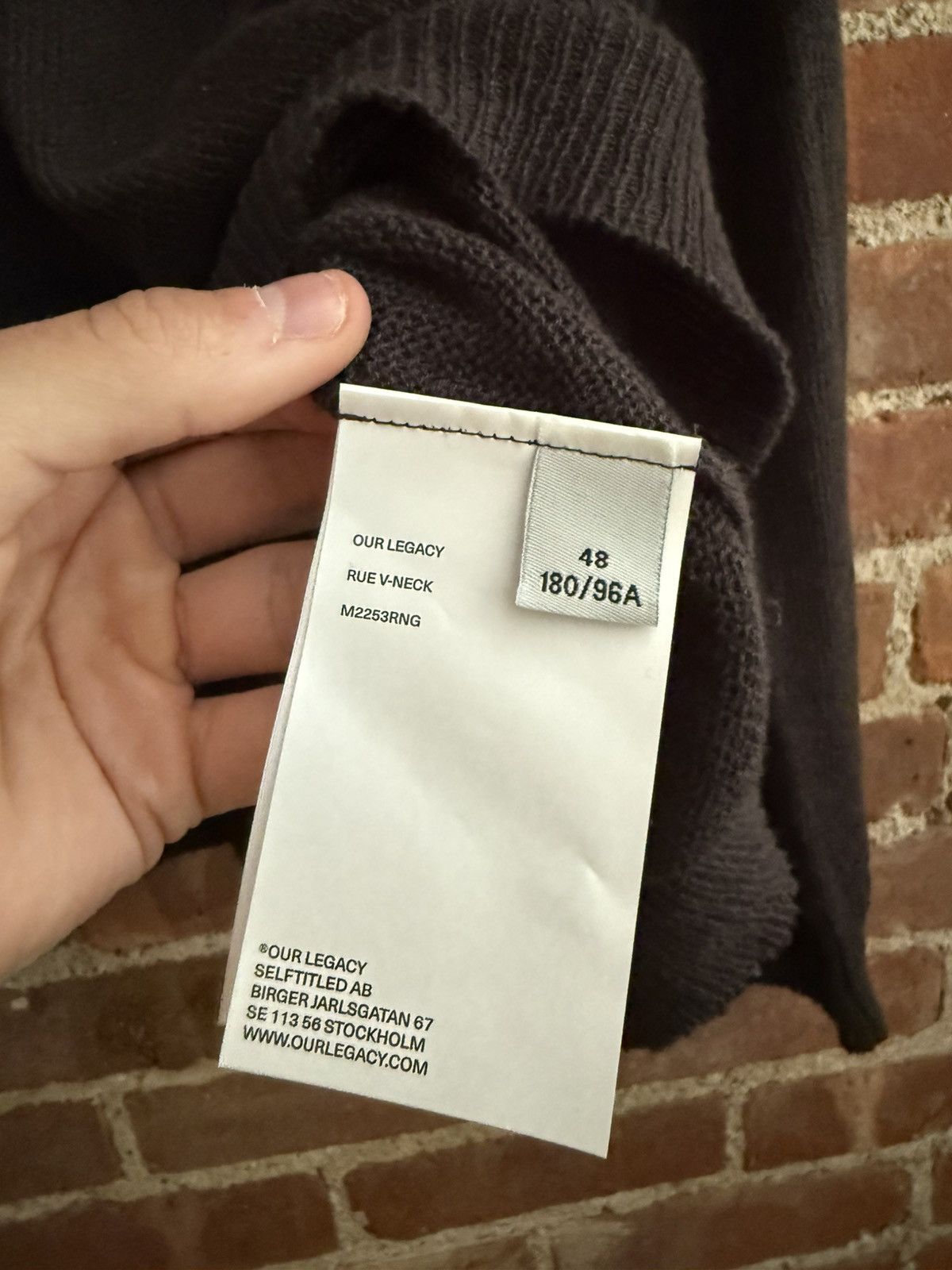 Our Legacy Our Legacy Rue V-Neck Sweater Size 48 Size US M / EU 48-50 / 2 - 4 Thumbnail
