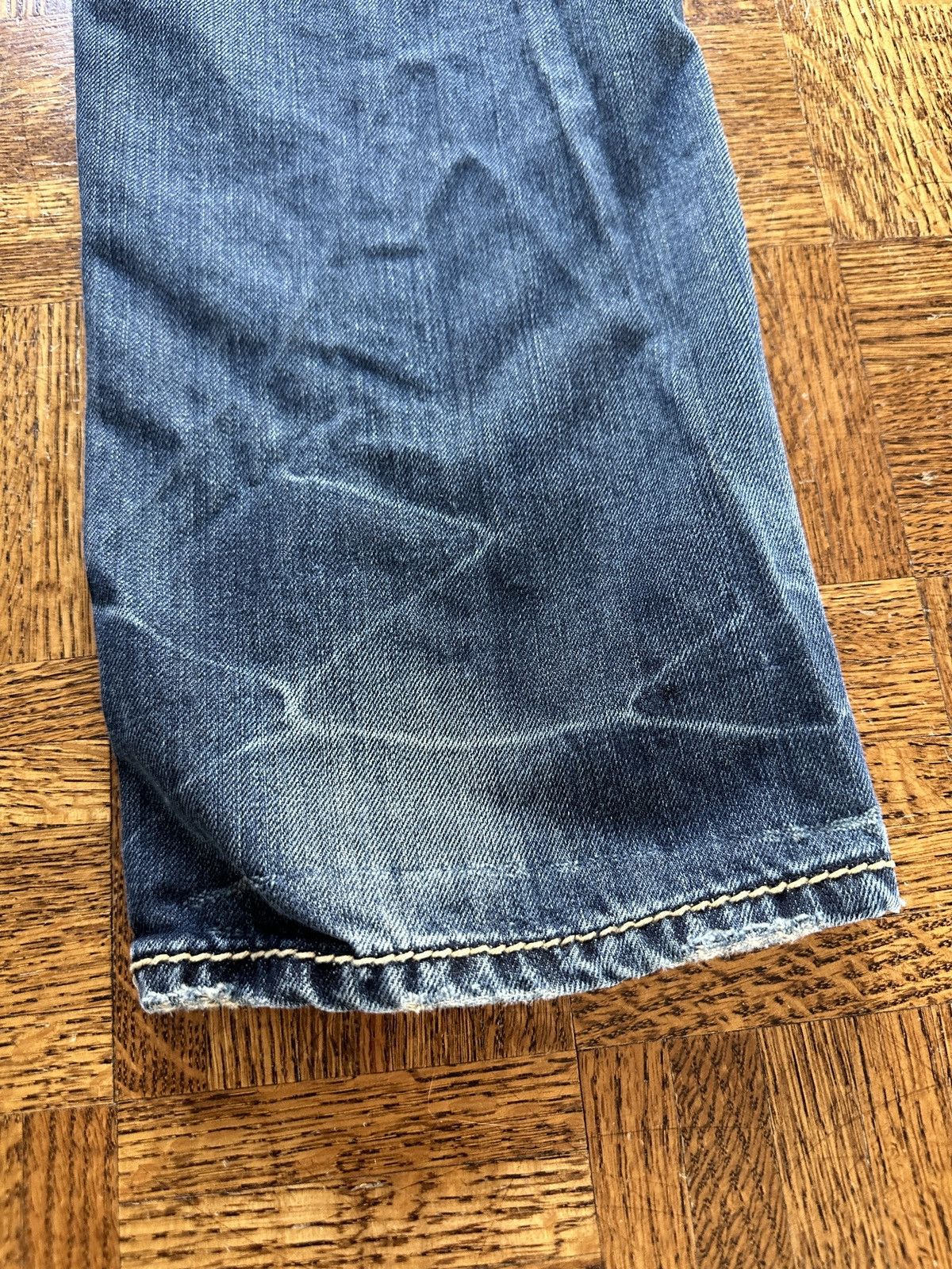 Ed Hardy × Vintage Vintage Y2K Ed Hardy Tiger Patch Denim Jeans Size US 36 / EU 52 - 11 Thumbnail