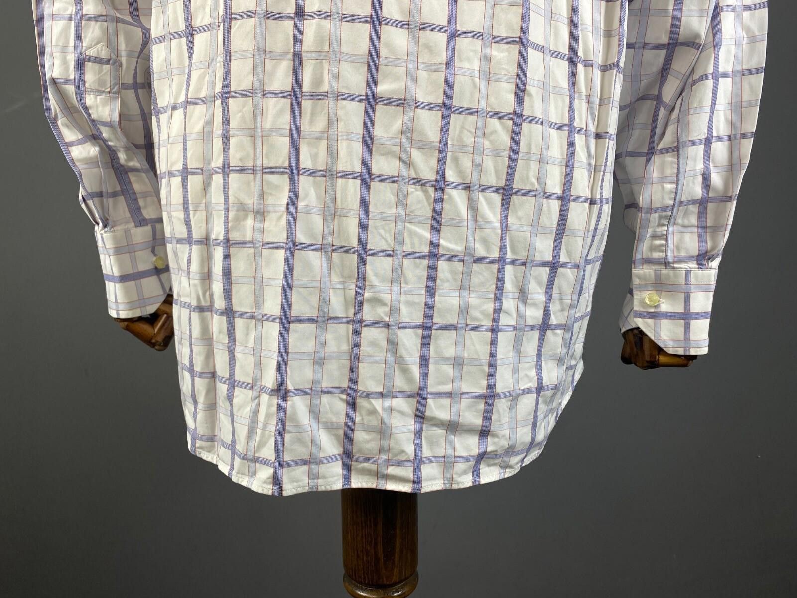 Etro Etro Milano White Check Long Sleeve Button Down Shirt 42 Size US M / EU 48-50 / 2 - 11 Thumbnail