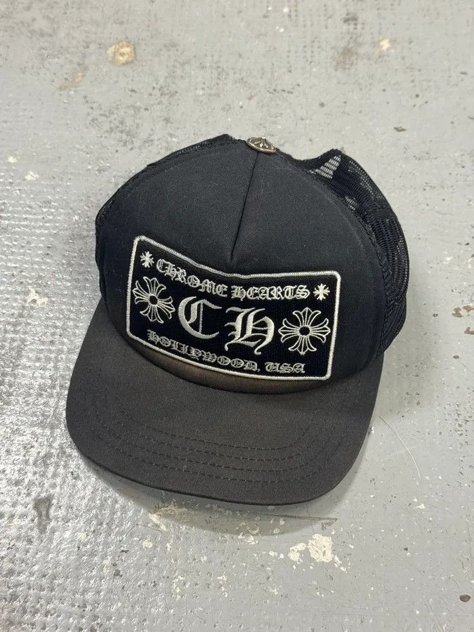 Chrome Hearts Chrome Hearts Hollywood Black Faded Cap Size ONE SIZE - 1 Thumbnail