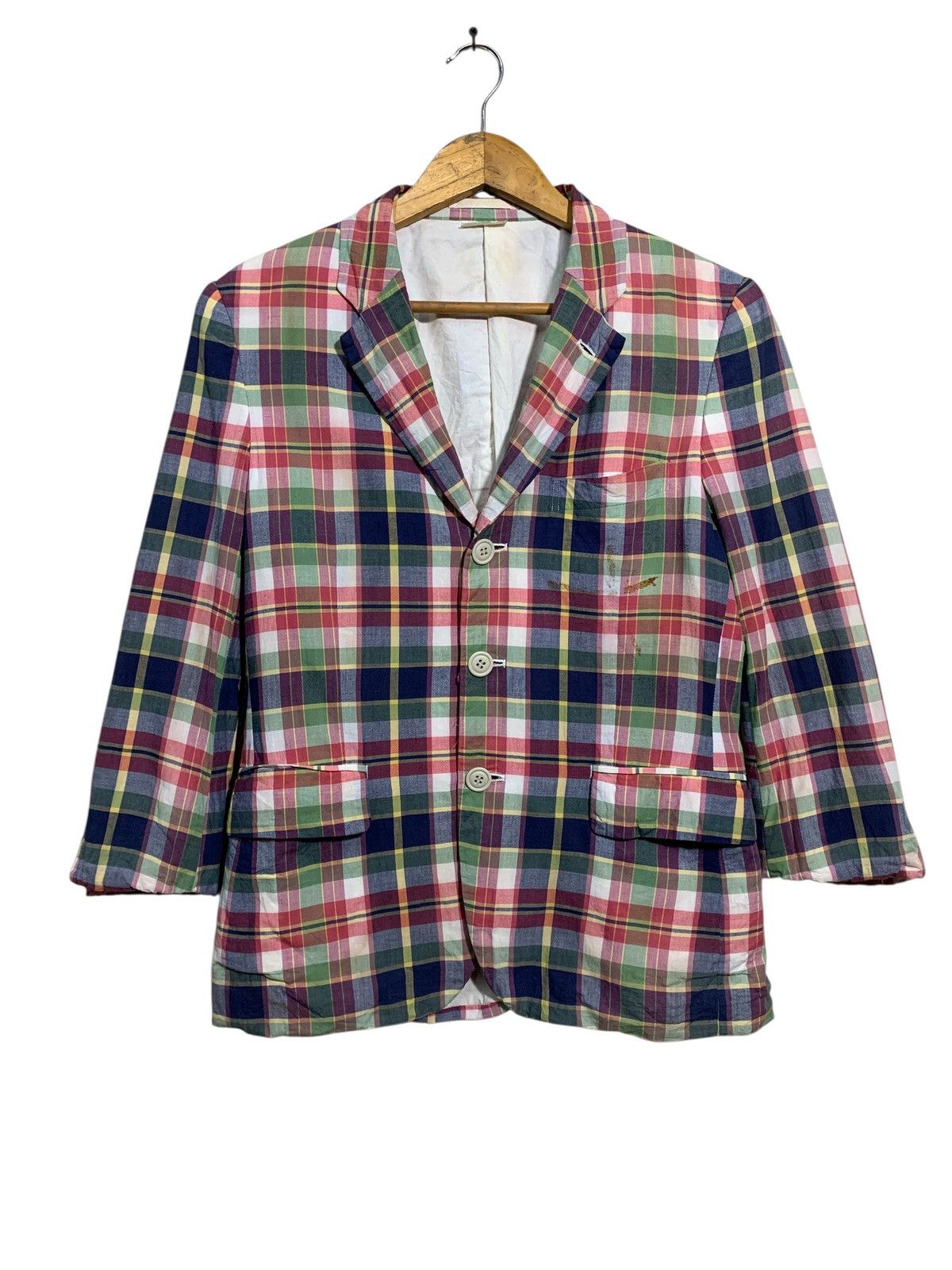 Comme des Garcons Homme Plus 🔥CdG Homme Plus 08SS Runway Plaid Jacket Size US M / EU 48-50 / 2 - 1 Thumbnail
