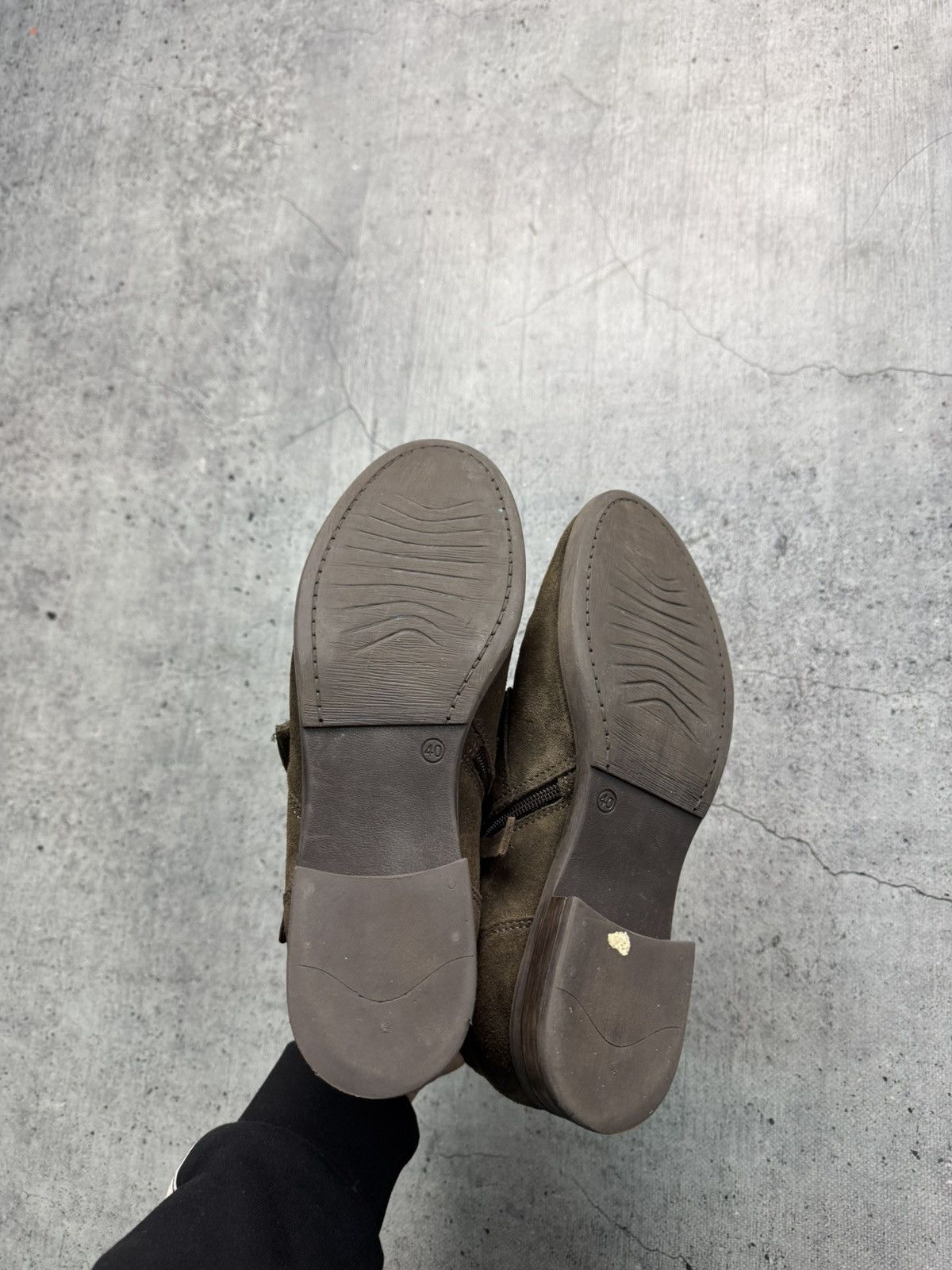 Japanese Brand Leather Suede Y2K Boots With Leather Straps Avant Garde Size US 7 / EU 40 - 7 Thumbnail