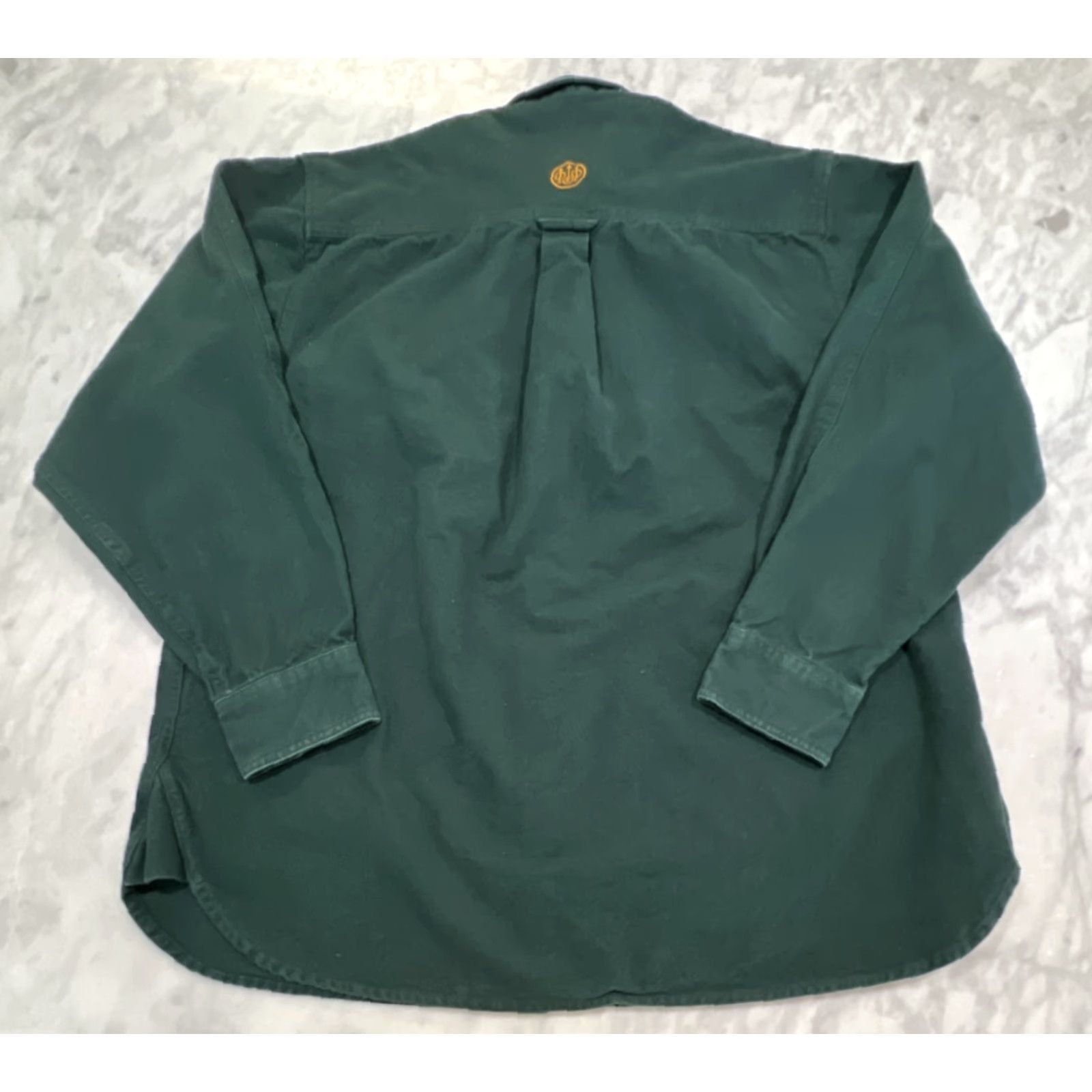 Vintage Beretta Men’s Large Flannel Hunting Shirt Long Sleeve Button-Up Forest Green Pockets Outdoor Fall Winter Size US L / EU 52-54 / 3 - 3 Thumbnail