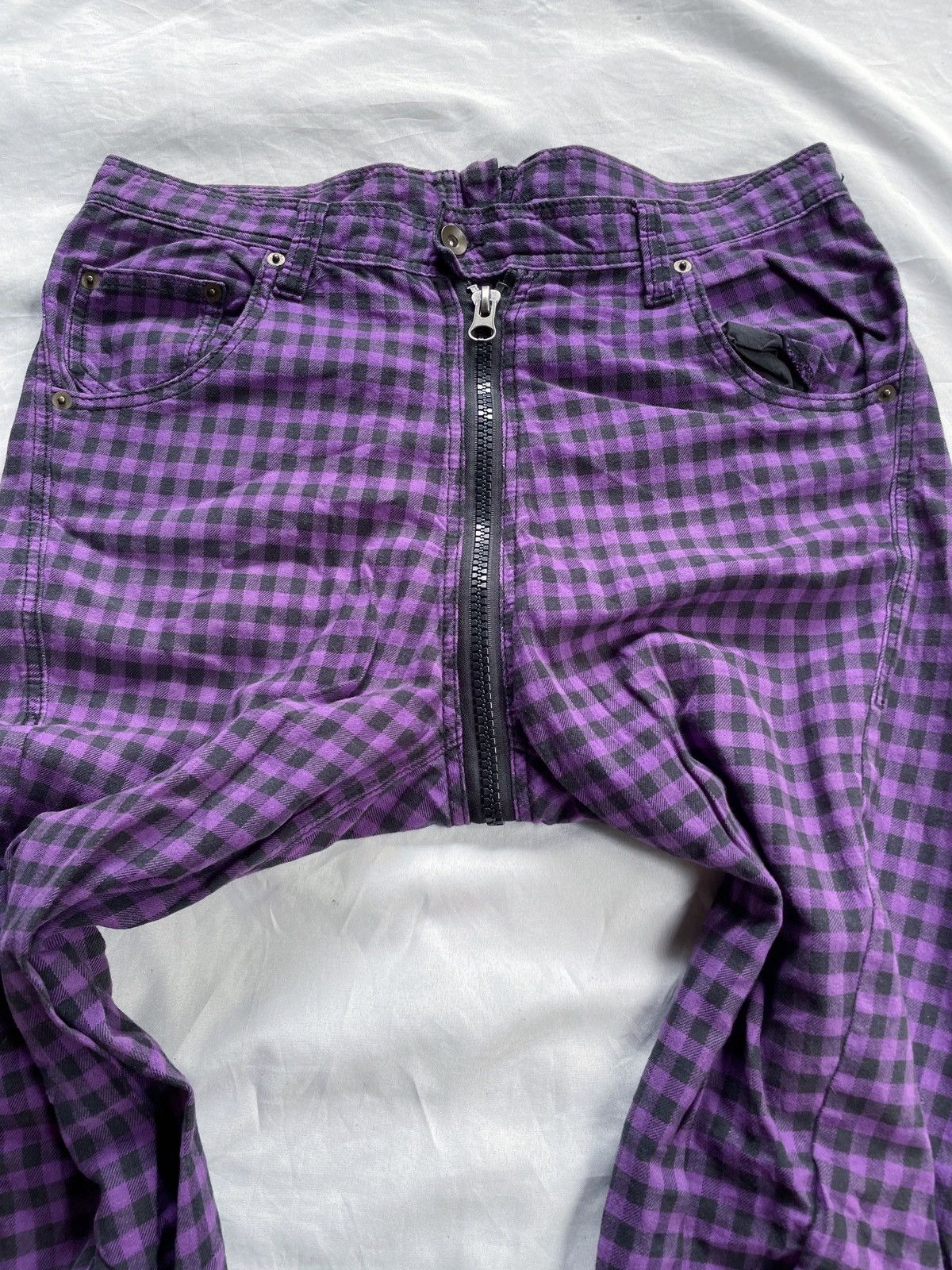 In The Attic JAPANESE HIKORI PLAID PANTS STREET STYLE Size US 34 / EU 50 - 5 Thumbnail