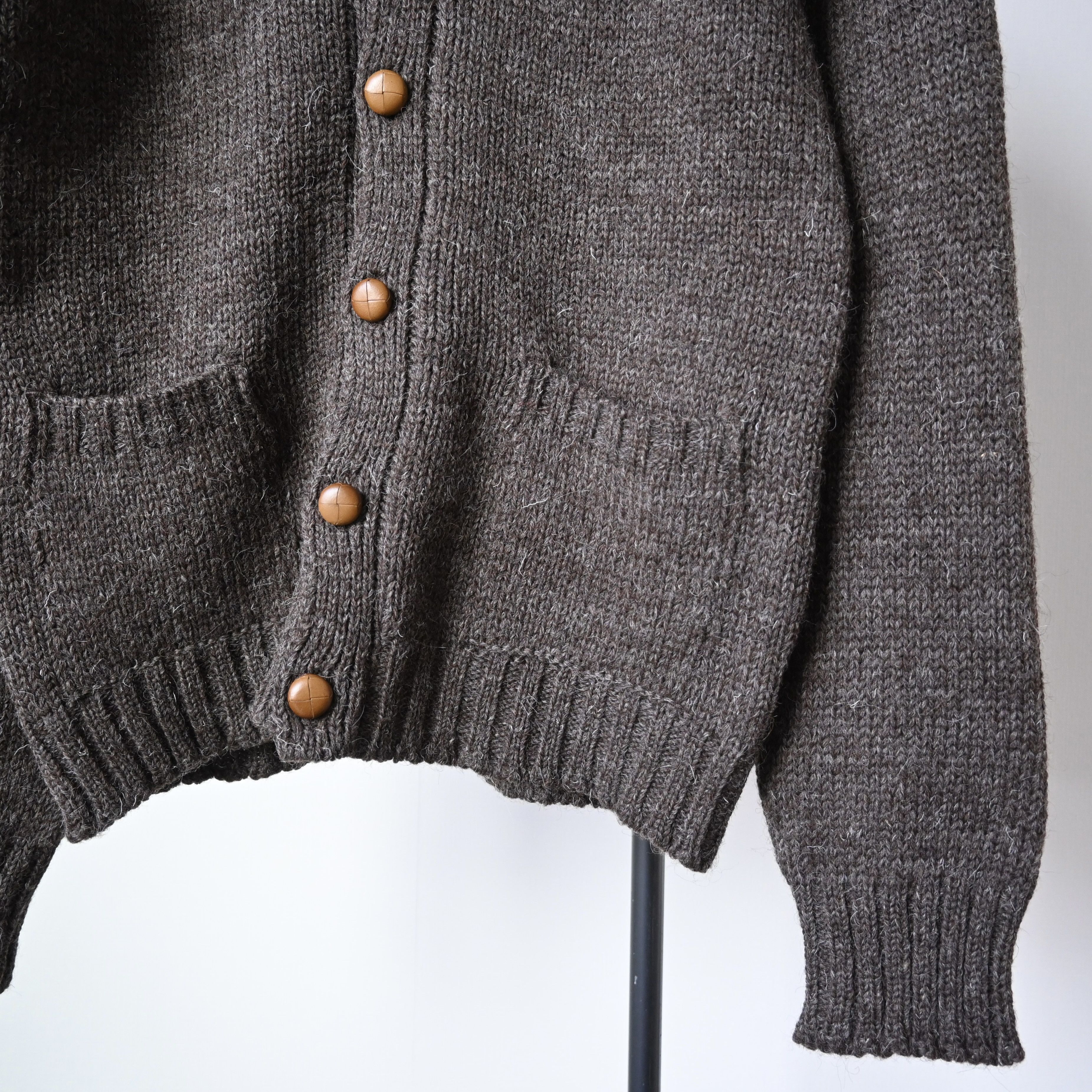 Vintage VTG 1990s Stuart Austin heavy wool knit hoodie, made in UK Size US M / EU 48-50 / 2 - 9 Thumbnail