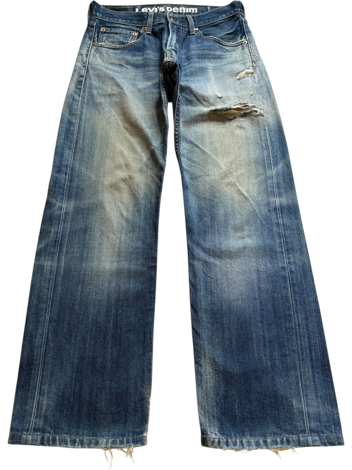 Levi's Vintage Levis 503 Mud Wash Distressed Baggy Jeans Size US 29 - 1 Thumbnail