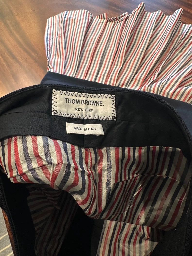 Thom Browne Thom Browne Dark blue mid-length skirt Size 26" / US 2 / IT 38 - 7 Thumbnail