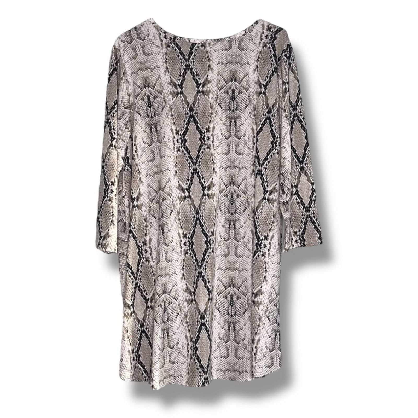 Other Honeyme Curvy snakeskin print 3/4 sleeve top with twist hem Size XL / US 12-14 / IT 48-50 - 4 Thumbnail