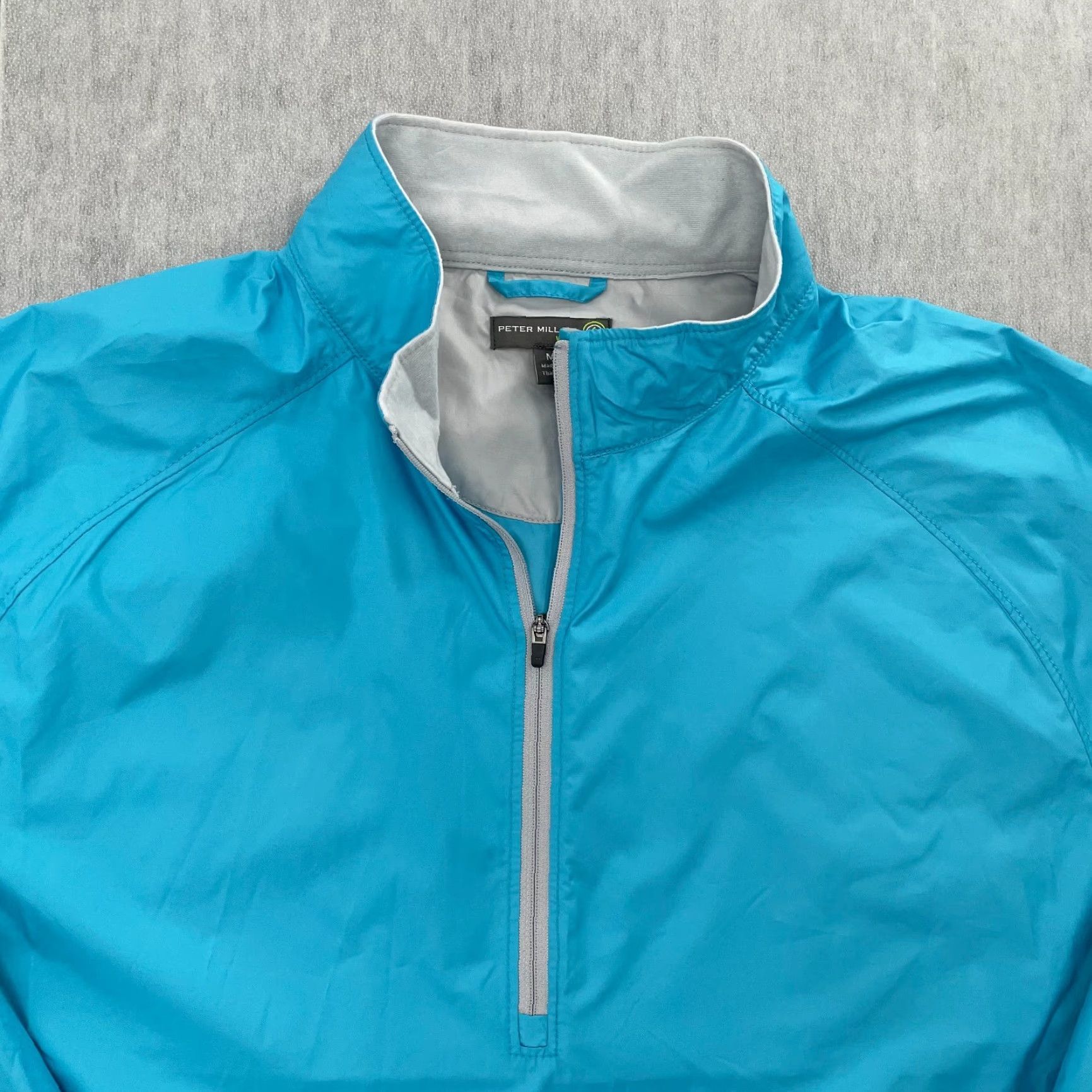 Peter Millar Peter Millar Jacket Adult Medium Blue Element 4 Wind 1/4 Zip Pullover Golf Men M Size US M / EU 48-50 / 2 - 3 Thumbnail