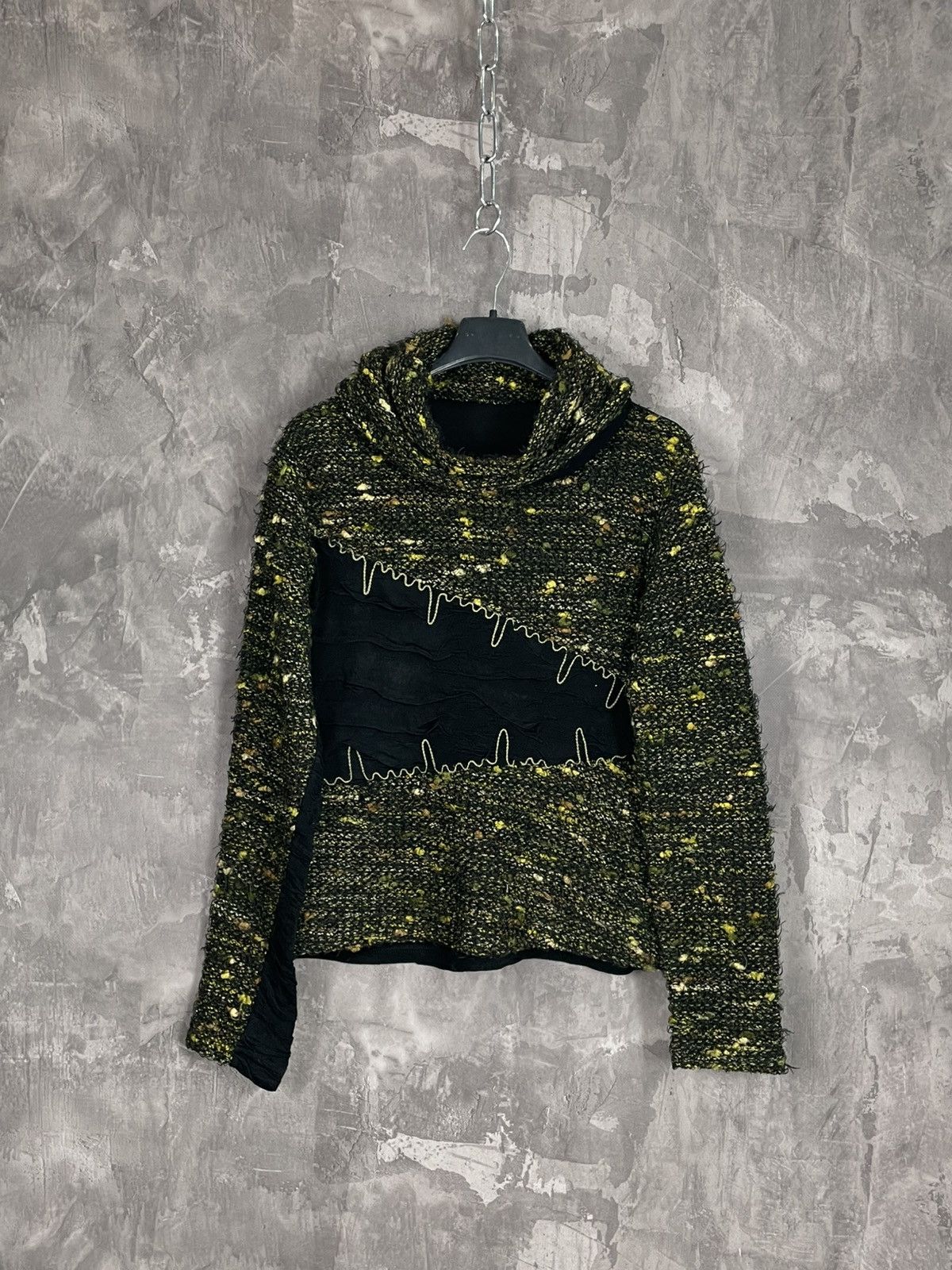 Other Y2K Avant Garde Factory Distressed Turtle Neck Sweater Size L / US 10 / IT 46 - 1 Thumbnail