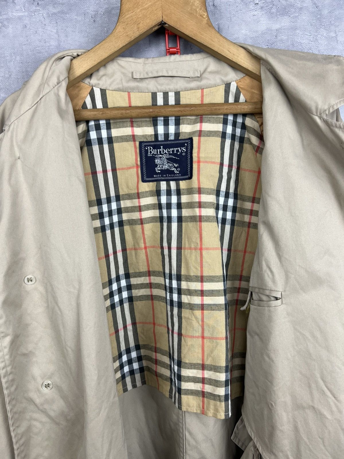 Burberry vintage burberrys nova check trench coat size 54 long Size US L / EU 52-54 / 3 - 8 Thumbnail