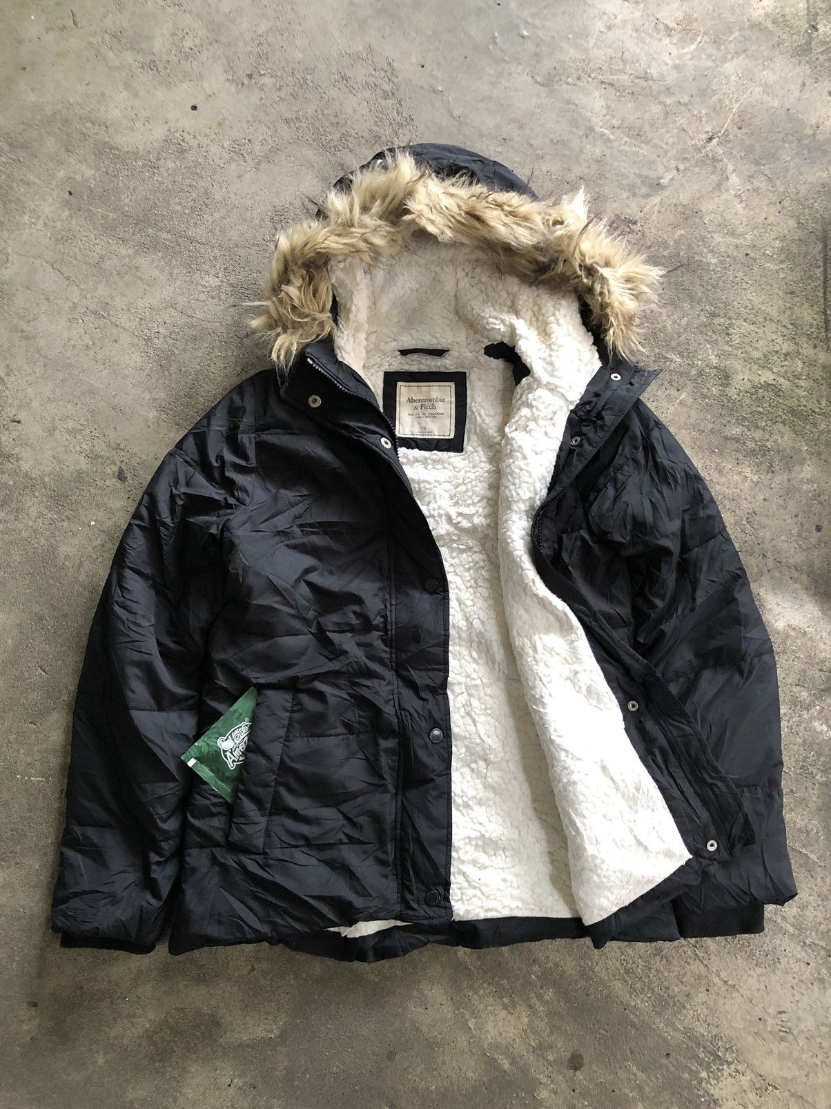 If Six Was Nine ABERCROMBIE & FITCH FUR JACKET LGB IFSIXWASNINE STYLE Size US S / EU 44-46 / 1 - 4 Thumbnail