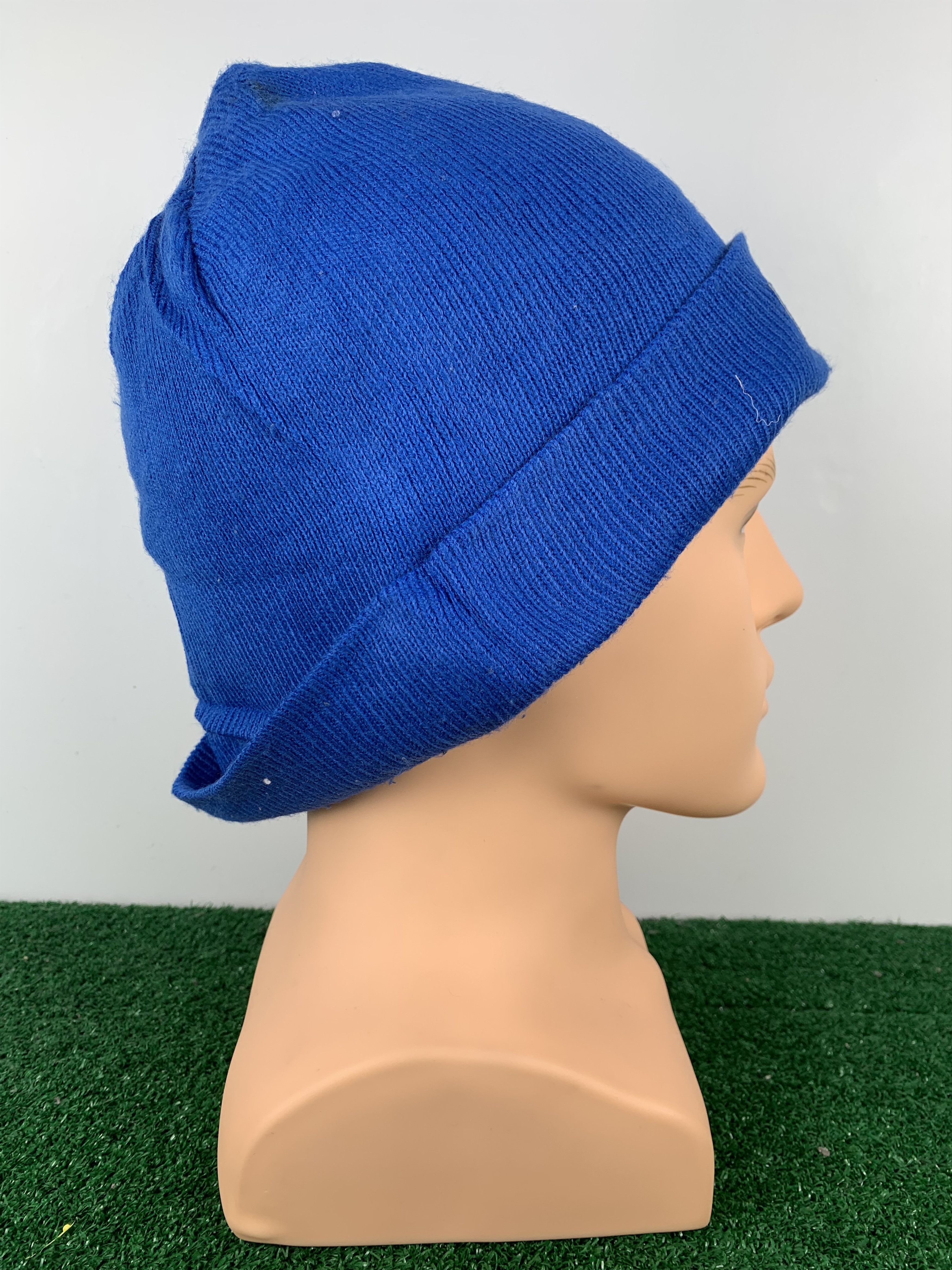 Adidas Vintage Adidas Trefoil Beanie Blue BA0007 Size ONE SIZE - 2 Thumbnail