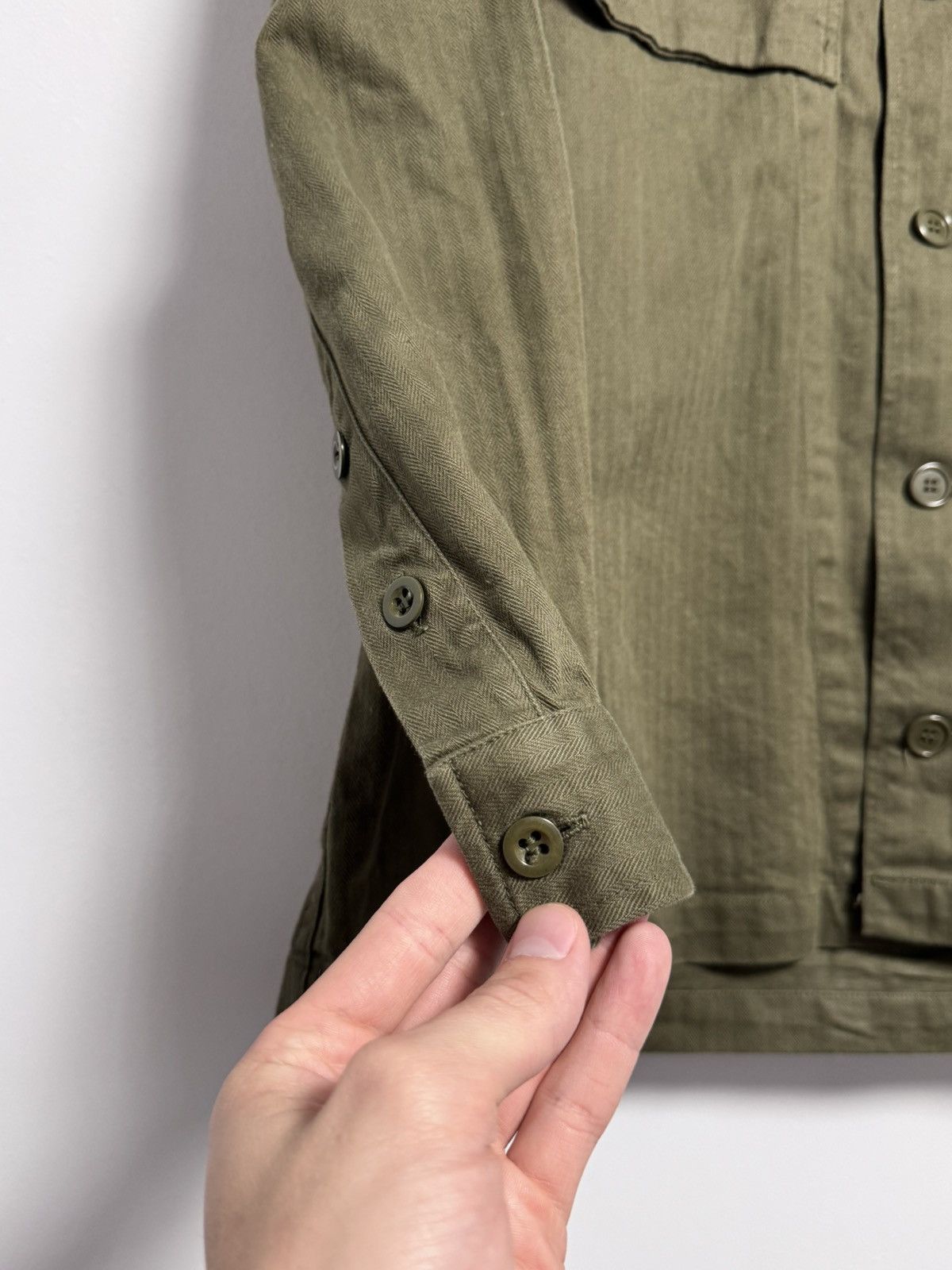 Vintage VINTAGE MILITARY HBT PVBA MONETEX LENDELEDE 96-100 Size US XL / EU 56 / 4 - 4 Thumbnail