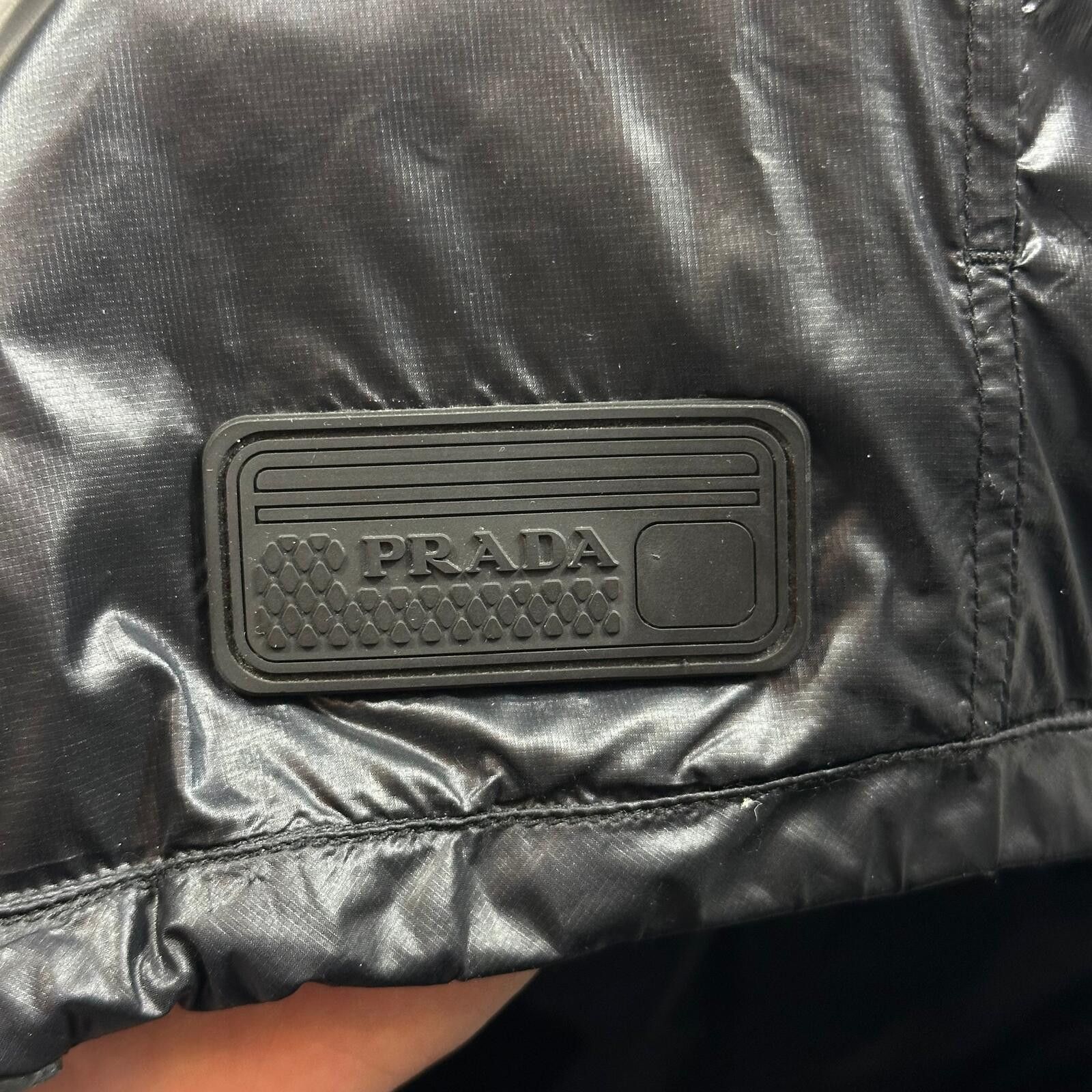 Prada Prada Milano 2017 Rubber Race Logo Technical Windbreaker - L Size US L / EU 52-54 / 3 - 4 Thumbnail