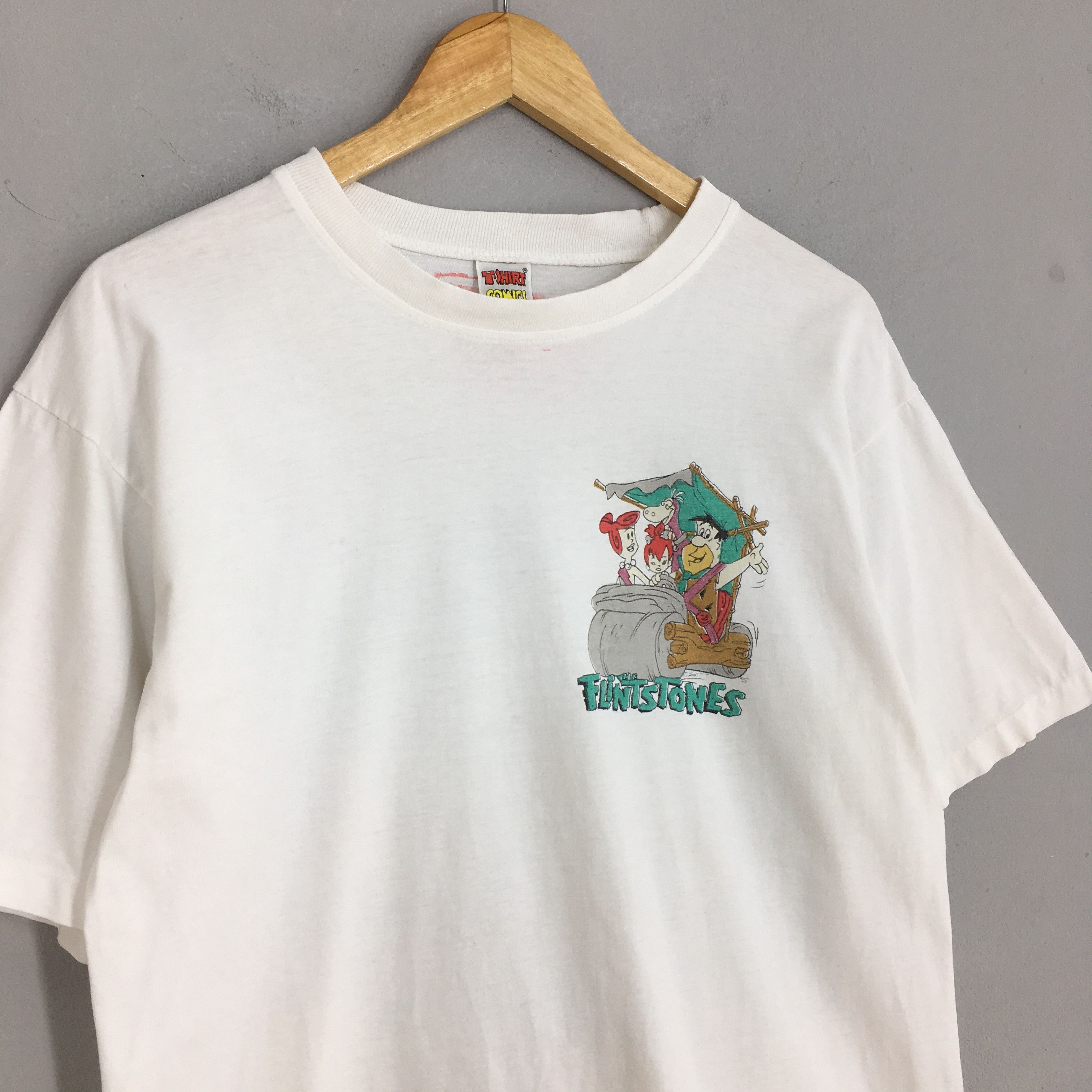 Cartoon Network × Vintage Vintage 90s The Flintstones American Sitcom Tshirt Medium Size US M / EU 48-50 / 2 - 4 Thumbnail