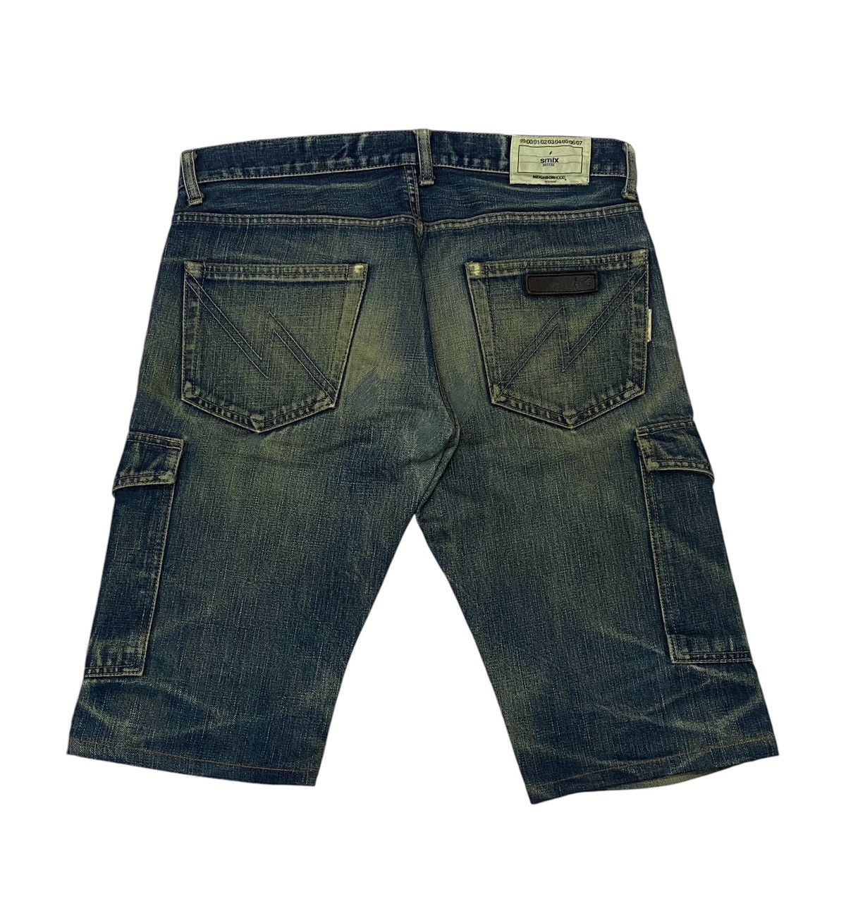 Japanese Brand × Neighborhood Neighborhood 2001 Selvedge Distressed Denim Cargo Shorts Size US 31 - 3 Thumbnail