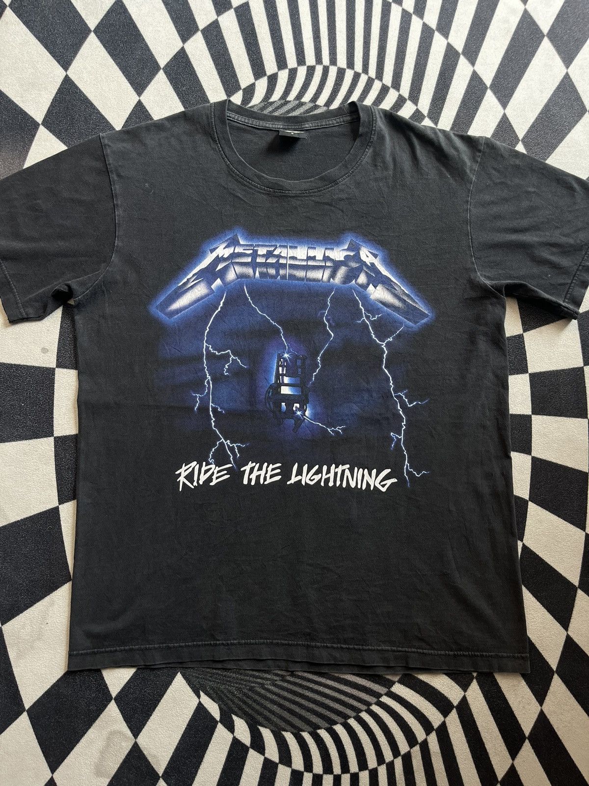 Band Tees Vintage METALLICA Ride The Lighting Band Tshirt Size US L / EU 52-54 / 3 - 4 Thumbnail