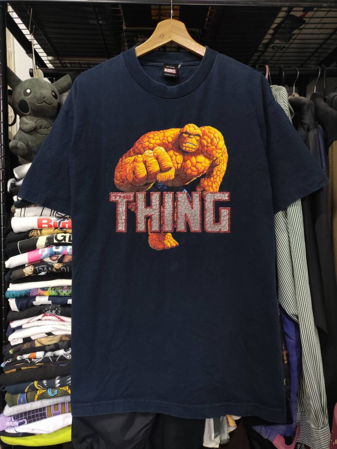 Cartoon Network Vtg 00's Marvel Fantastic 4 " The Thing " Character Promo Size US XL / EU 56 / 4 - 2 Thumbnail