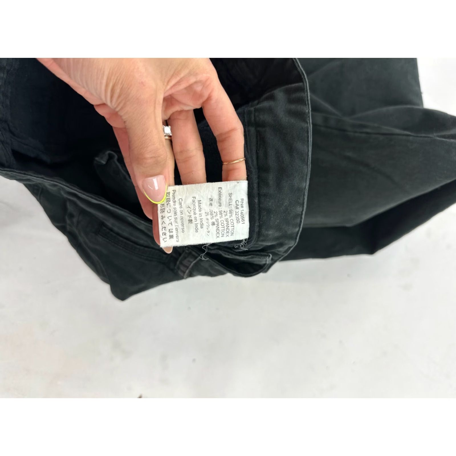 Roark Roark Pants Mens 30 Black Canvas Mid Rise Workwear Straight Leg Chino Pants Size US 30 / EU 46 - 6 Thumbnail