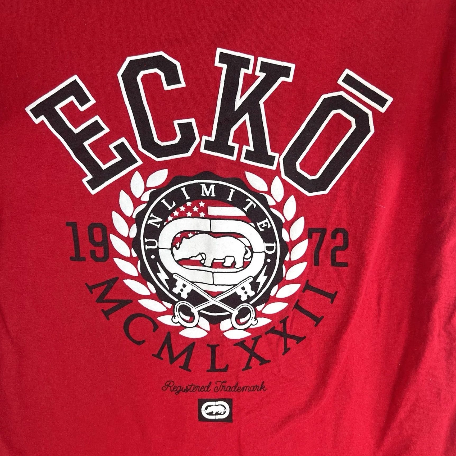 Ecko Unltd. ECKO Unltd. T-Shirt Adult M Red Graphic Short Sleeve Crew Neck Shirt Mens Size US M / EU 48-50 / 2 - 2 Thumbnail