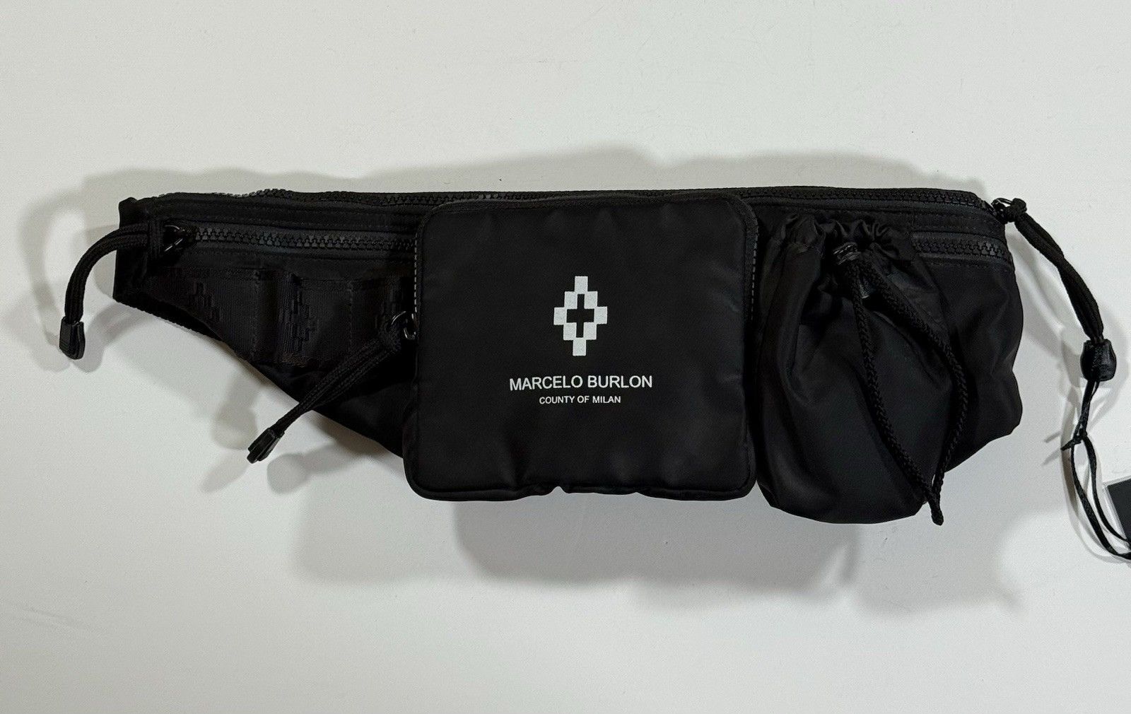 Marcelo Burlon Marcelo Burlon County of Milan Black Cross Fanny Pack NWT Size ONE SIZE - 5 Thumbnail