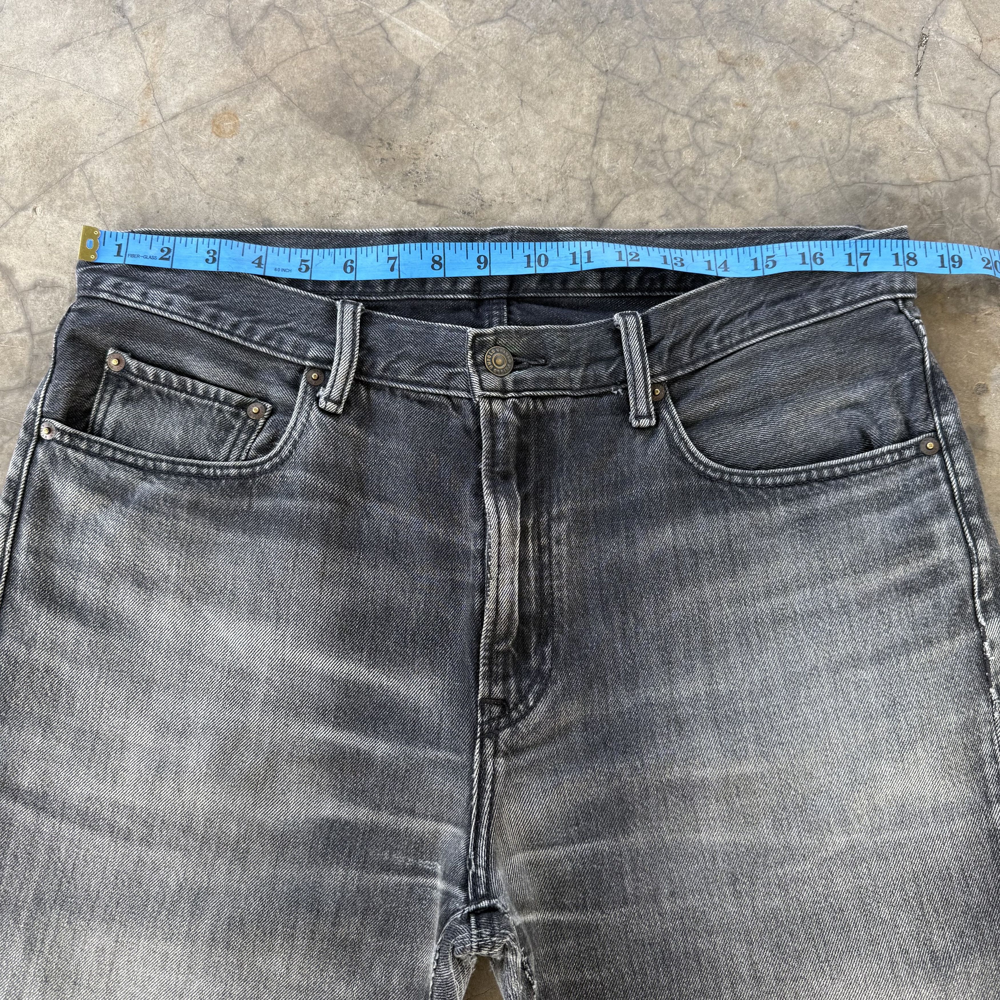 Japanese Brand Vintage Japanese Black Mud Washer Denim Jean Pants W36x29 Size US 36 / EU 52 - 2 Thumbnail