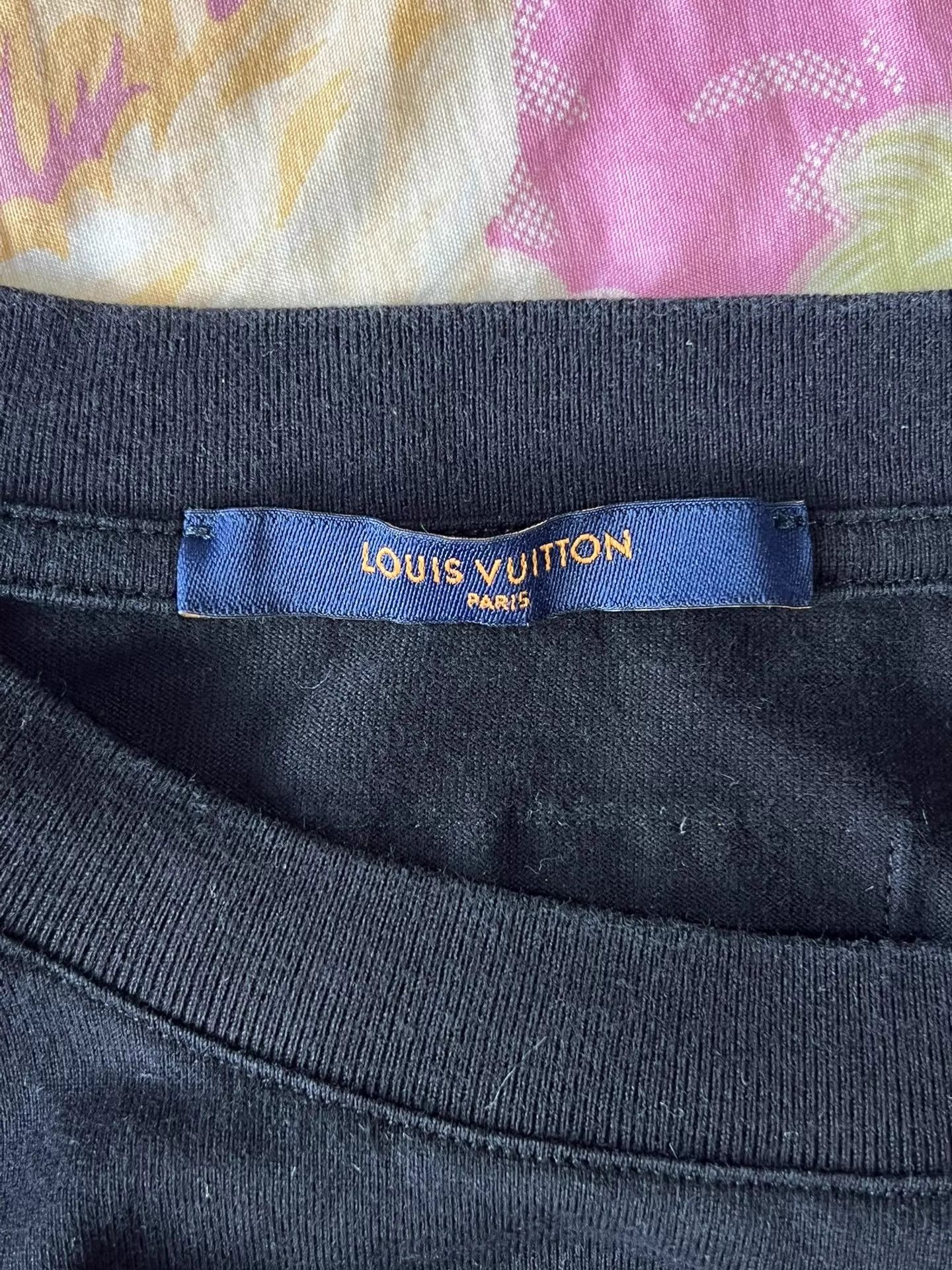 Louis Vuitton LV short sleeve tee black front/back ECG embroidery M Size US M / EU 48-50 / 2 - 6 Thumbnail