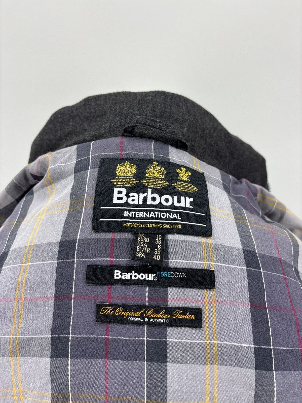 Barbour × Designer Womens parka Barbour International Size 6 Color Gray Size M / US 6-8 / IT 42-44 - 13 Thumbnail