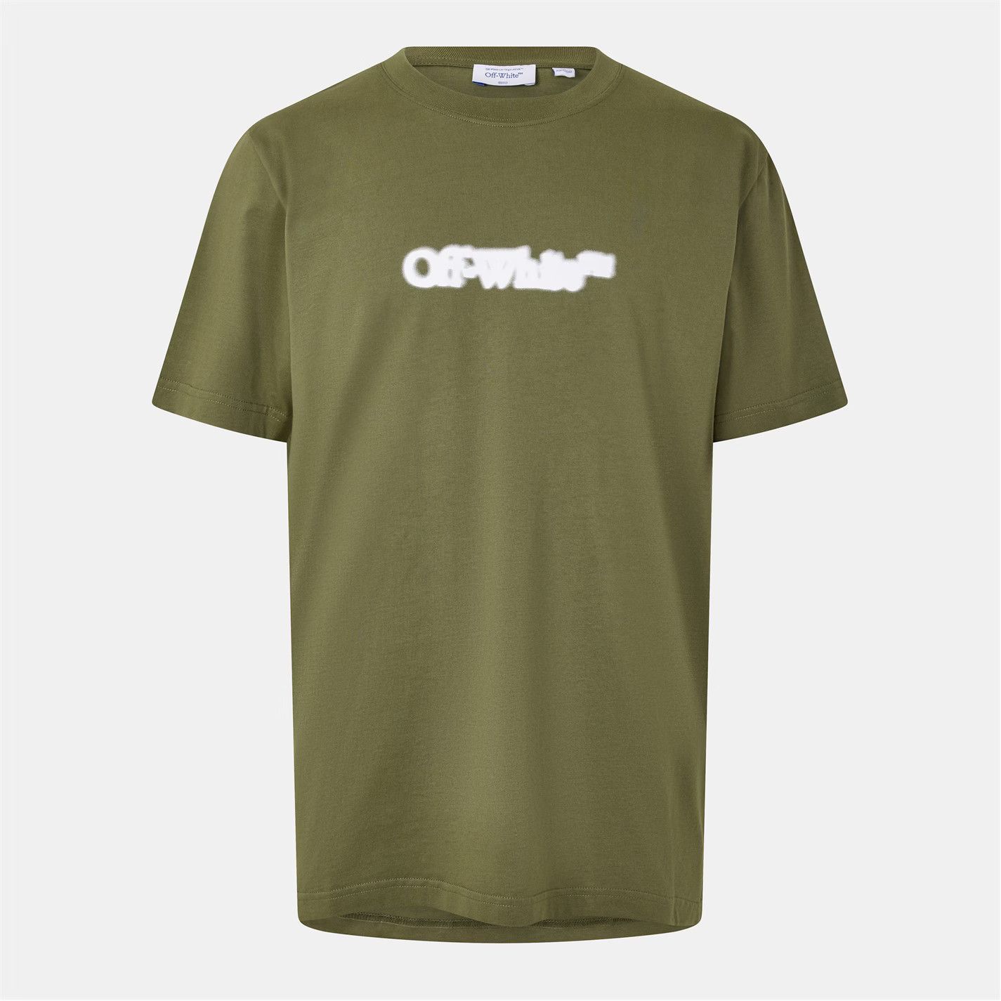 Off-White o1g2r1mq0226 Spray Arrow T-Shirt In Olive Green Size US L / EU 52-54 / 3 - 1 Thumbnail