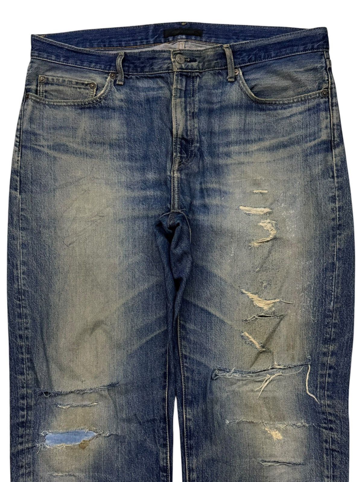 Uniqlo Vintage Uniqlo Japanese Denim Jeans | Loose Fit Straight W38 Size US 38 / EU 54 - 4 Thumbnail