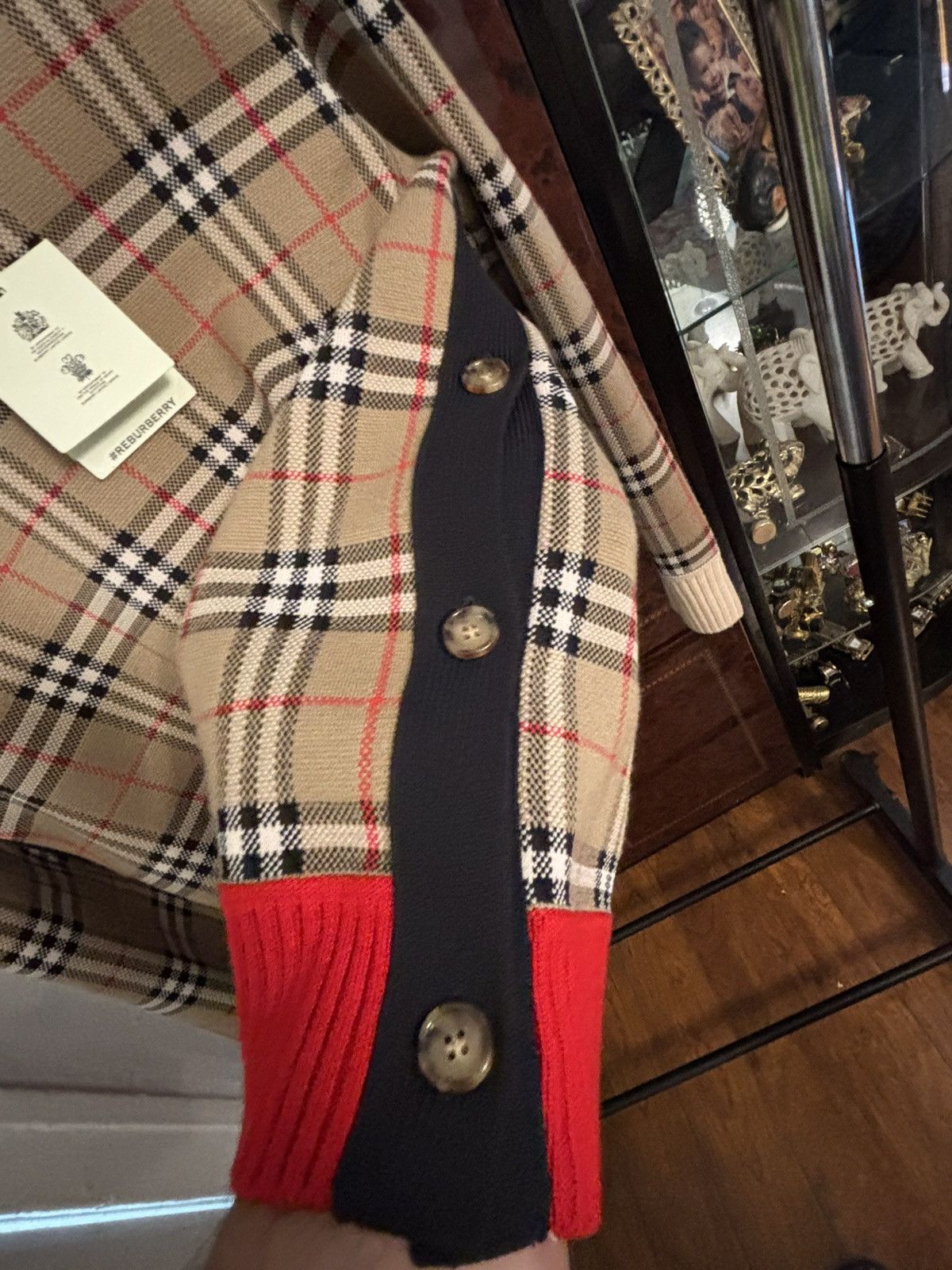 Burberry Burberry Nova Check Jacquard Sweater Authentic New Size L Size US L / EU 52-54 / 3 - 7 Thumbnail