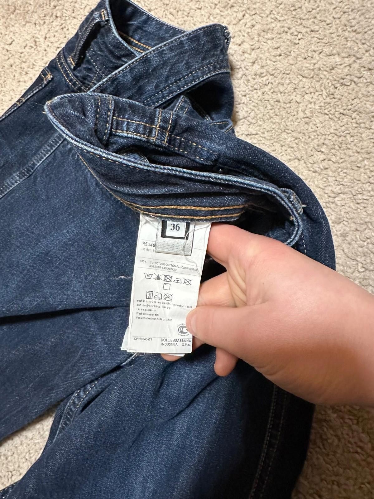 Dolce & Gabbana Dolce & Gabbana Magic Jeans Mens 36 Dark Wash Button Fly Size US 36 / EU 52 - 8 Thumbnail