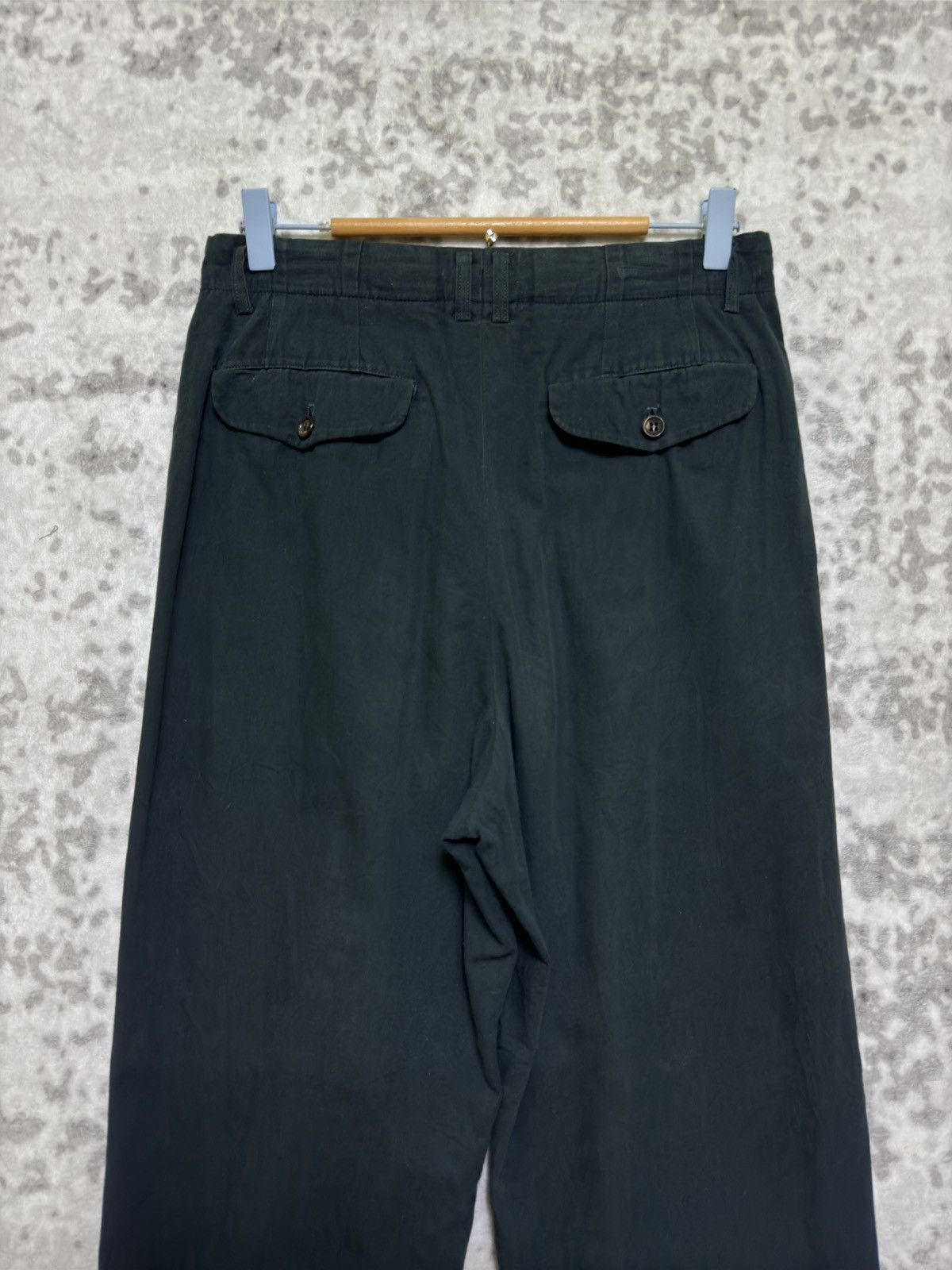 Comme des Garcons Homme Comme Des Garcon Faded Dark Green Balloon Pants Size US 30 / EU 46 - 7 Thumbnail