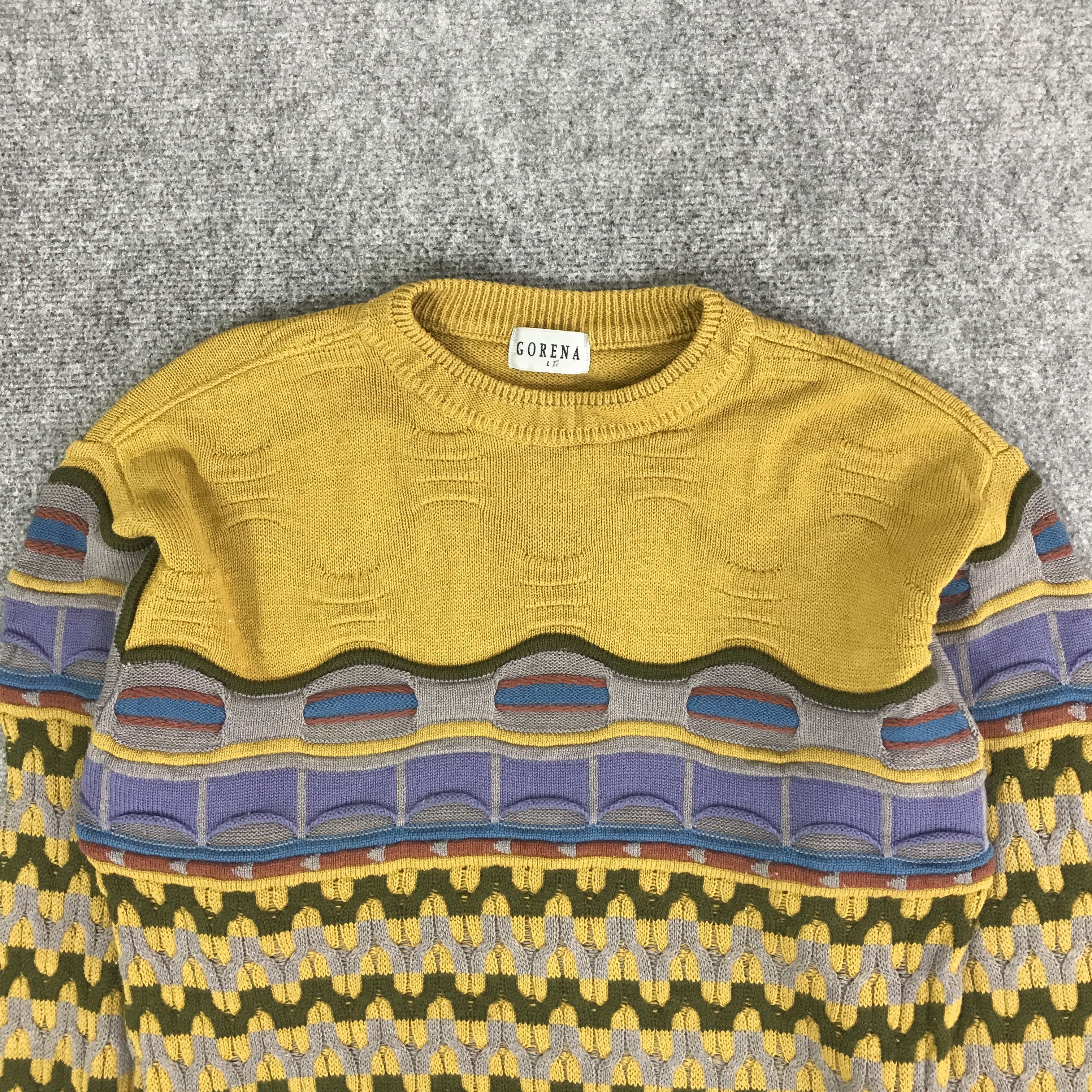 Japanese Brand JAPANESE GORENA COOGI STYLE KNITWEAR JACKET K113B17 Size US L / EU 52-54 / 3 - 2 Thumbnail