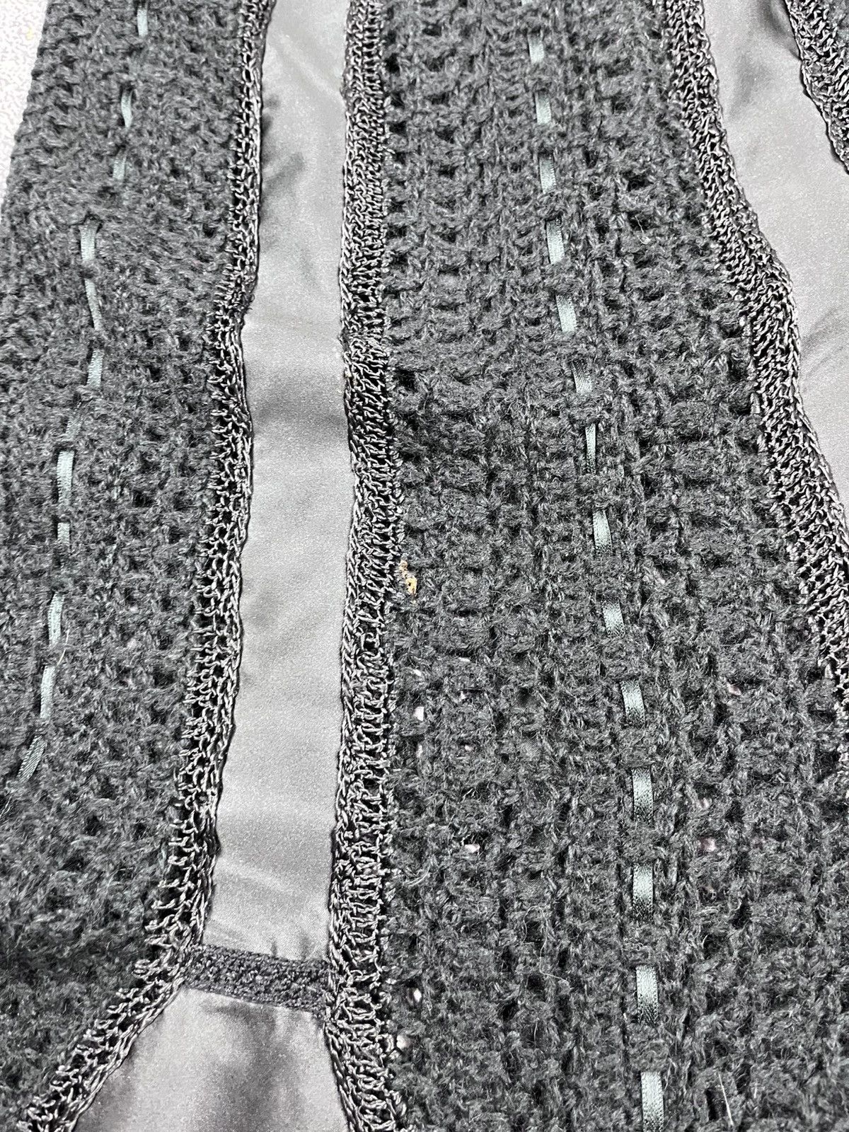 Japanese Brand Vintage Gothic Handmade Maxi Skirt knit web mesh Size 32" / US 10 / IT 46 - 8 Thumbnail