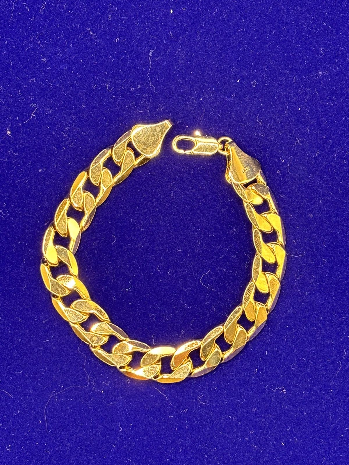 Other 9 inch 12mm 37g gold filled in brass mens bracelet heavy Size ONE SIZE - 1 Thumbnail