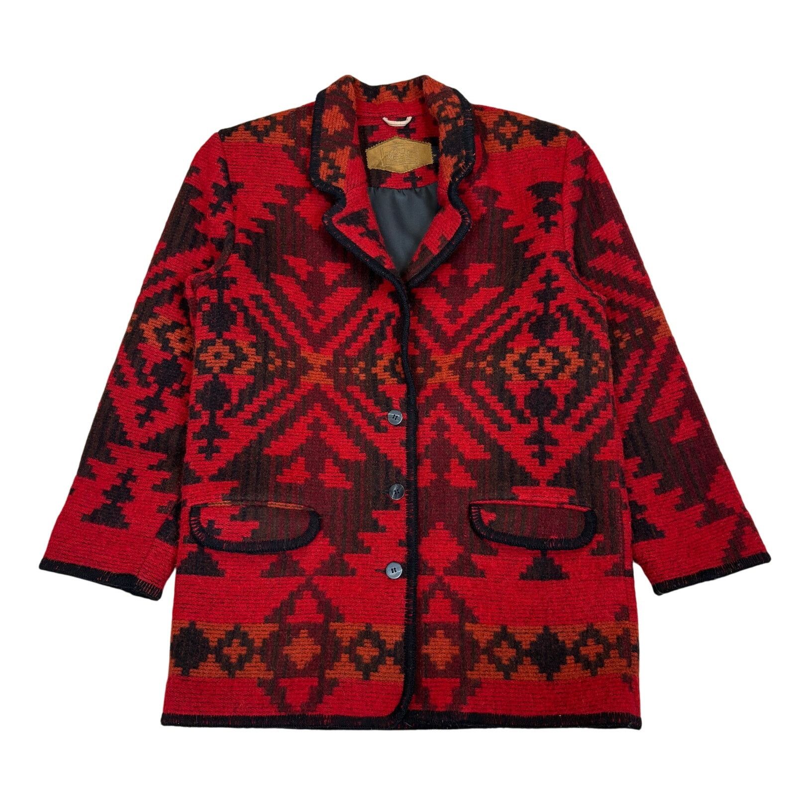 Vintage × Woolrich Woolen Mills Vintage Woolrich Aztec Southwest Wool Chore Jacket Medium Size US M / EU 48-50 / 2 - 1 Thumbnail
