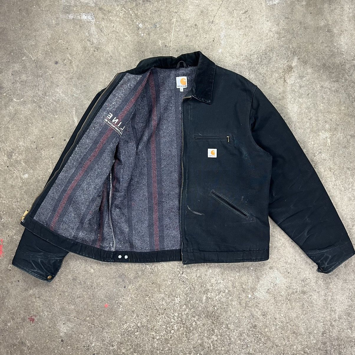 Carhartt × Vintage Black Carhartt Detroit Jacket Size US XL / EU 56 / 4 - 4 Thumbnail
