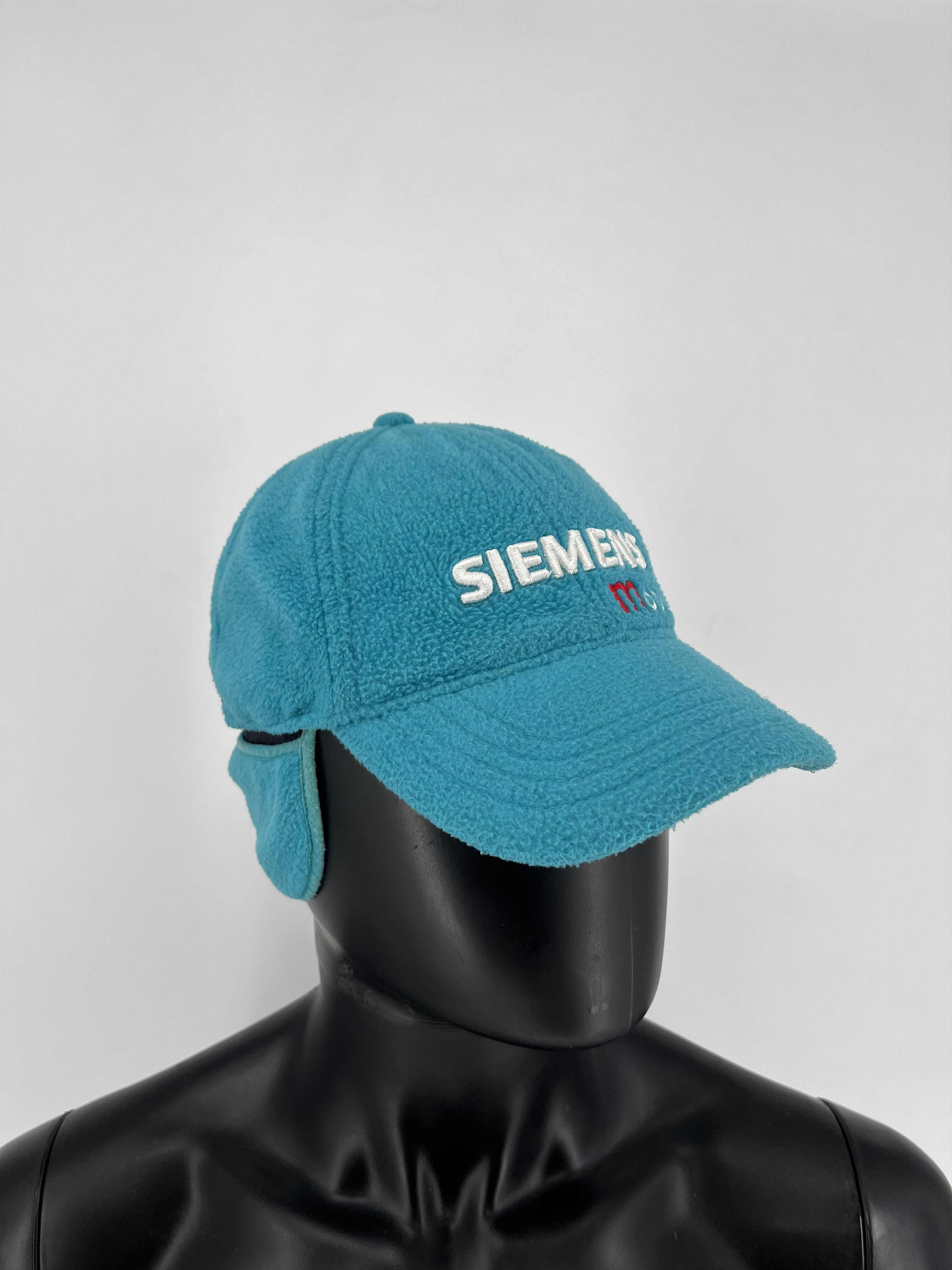 Vintage Siemens Vintage Fleece Trucker Hat Teal Snapback 80s 90s Size ONE SIZE - 5 Thumbnail