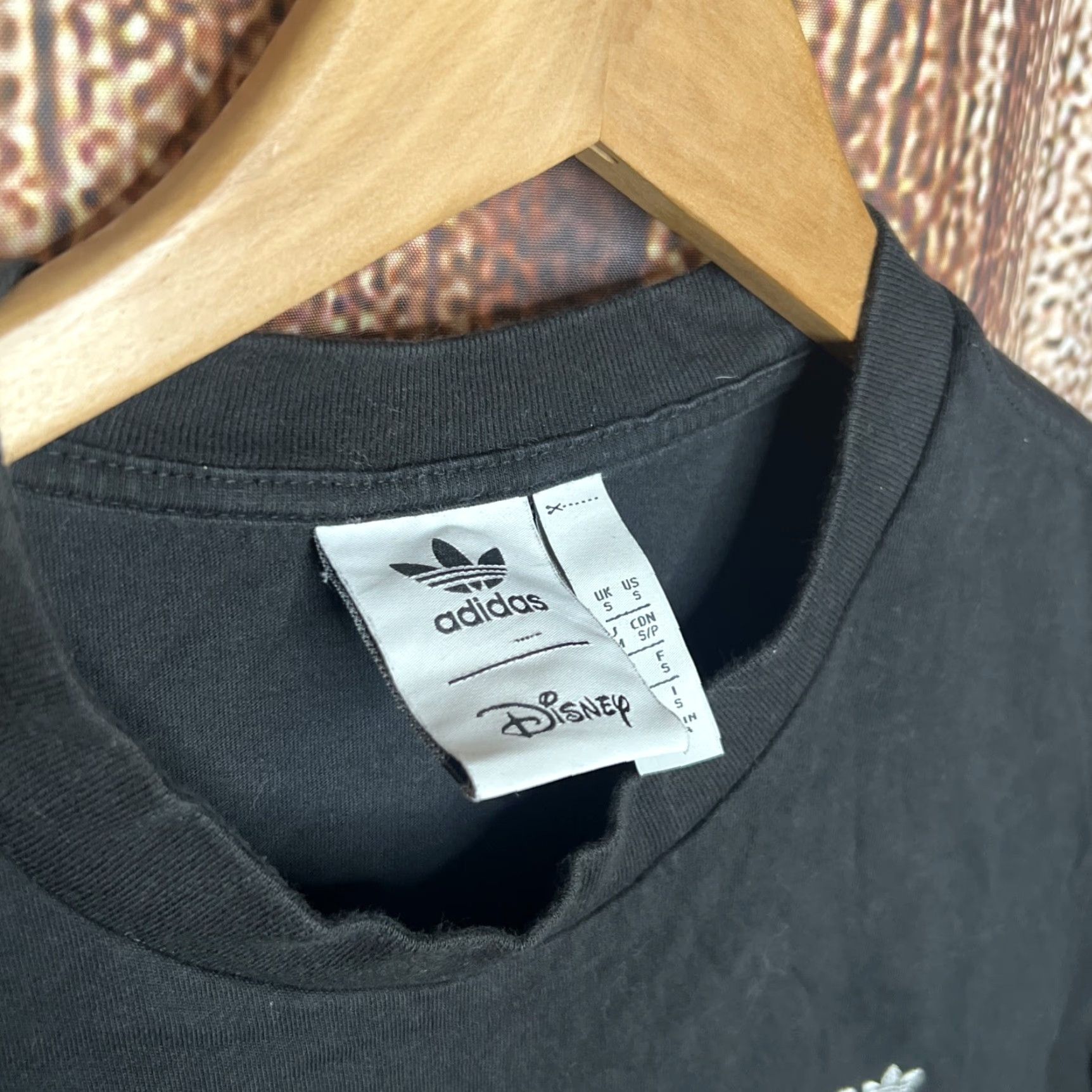 Adidas ADIDAS Originals x Disney Goofy Mens Black Short Sleeve T Shirt Size S Size US S / EU 44-46 / 1 - 2 Thumbnail