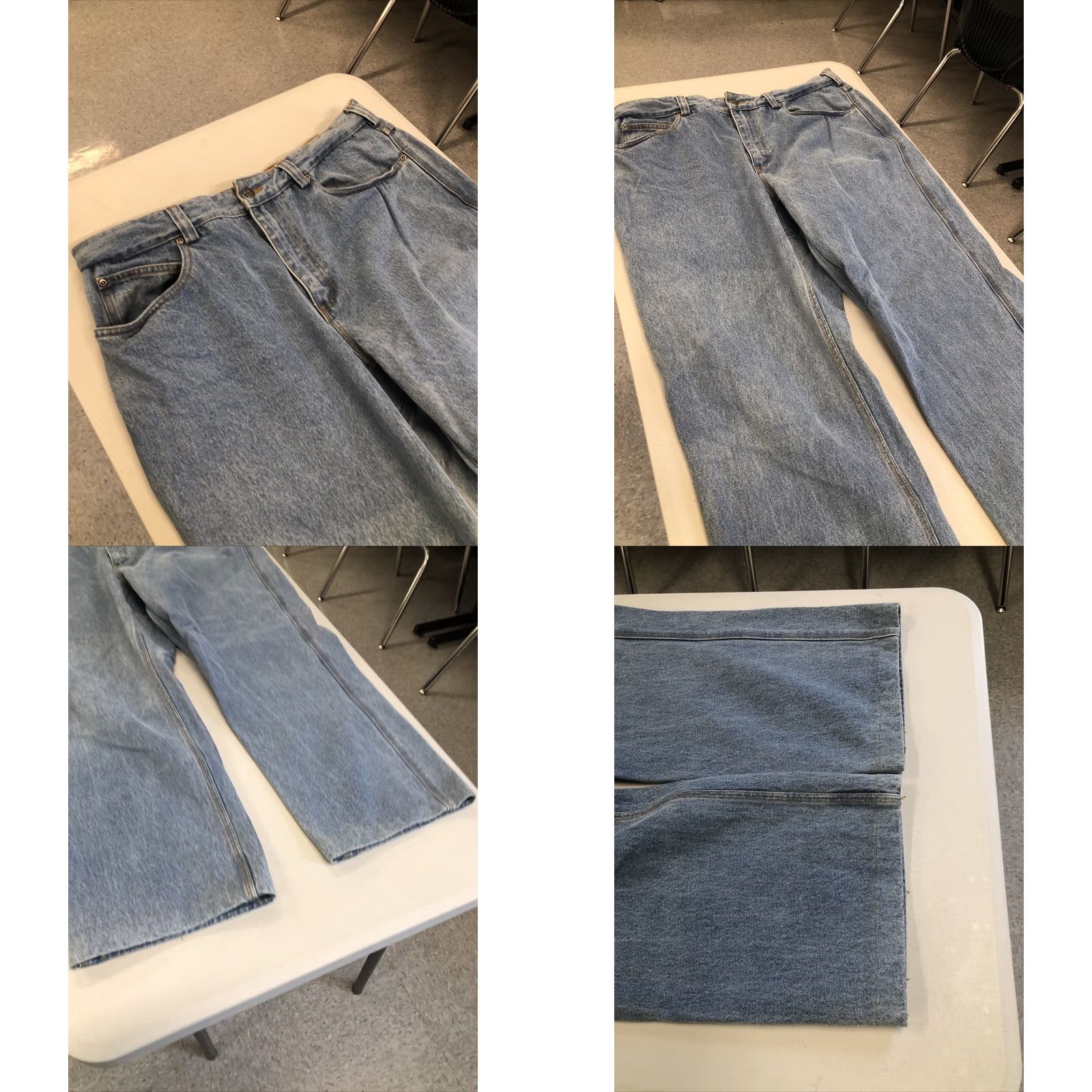 Duluth Trading Company Duluth Trading Jeans 37 x 29 Relaxed Fit Work Casual Reinforced Pocket Light Wsh Blue Cotton Mens Size US 37 - 8 Thumbnail