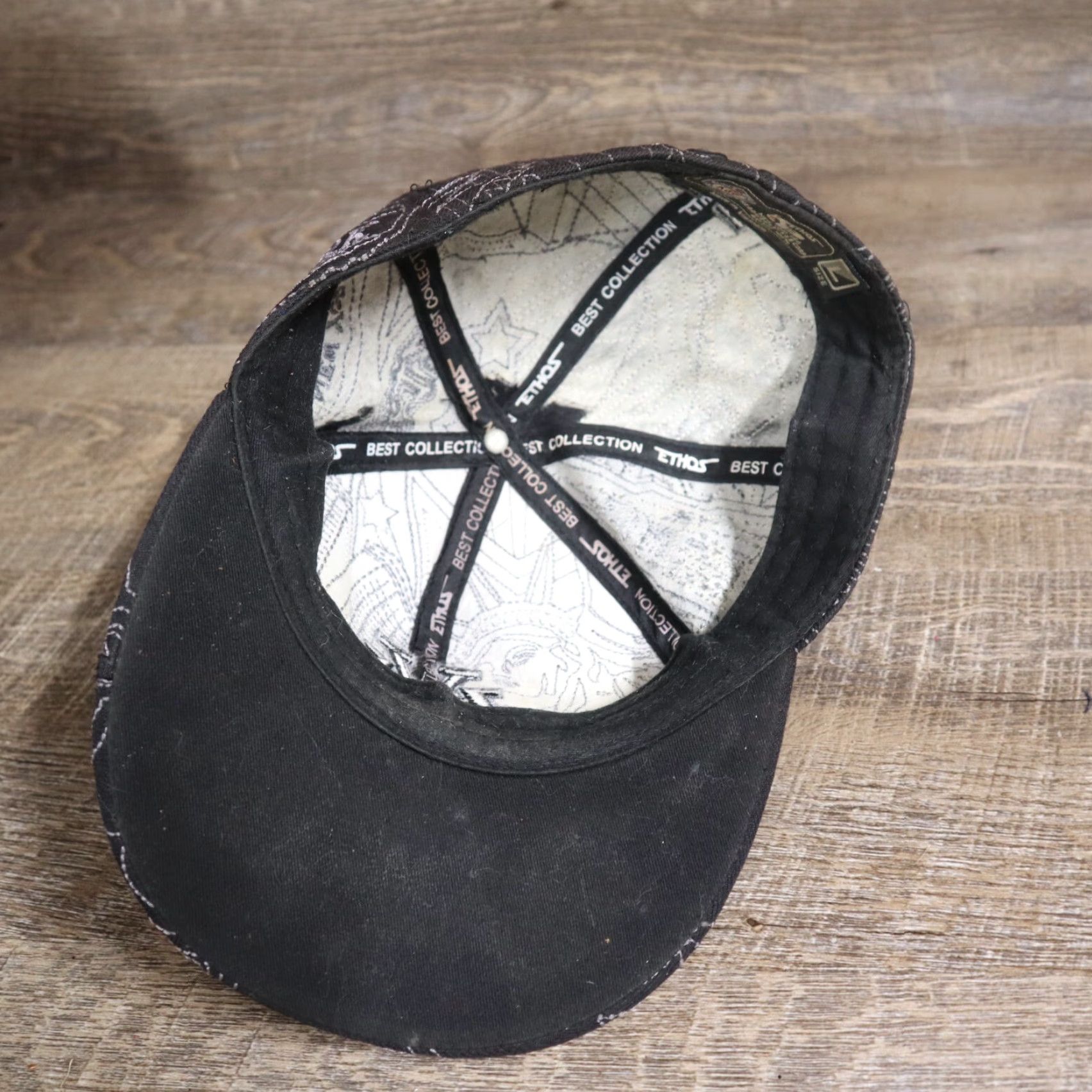 Vintage New York NY All Over Print Ball Cap Hat Embroidered Black Adult Adjustable -> N/A Size ONE SIZE - 7 Thumbnail
