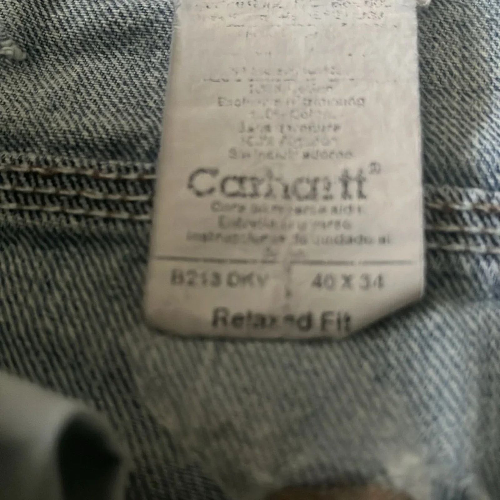 Carhartt Carhartt men’s relaxed fit jeans, size 40x34 Size US 40 / EU 56 - 3 Thumbnail