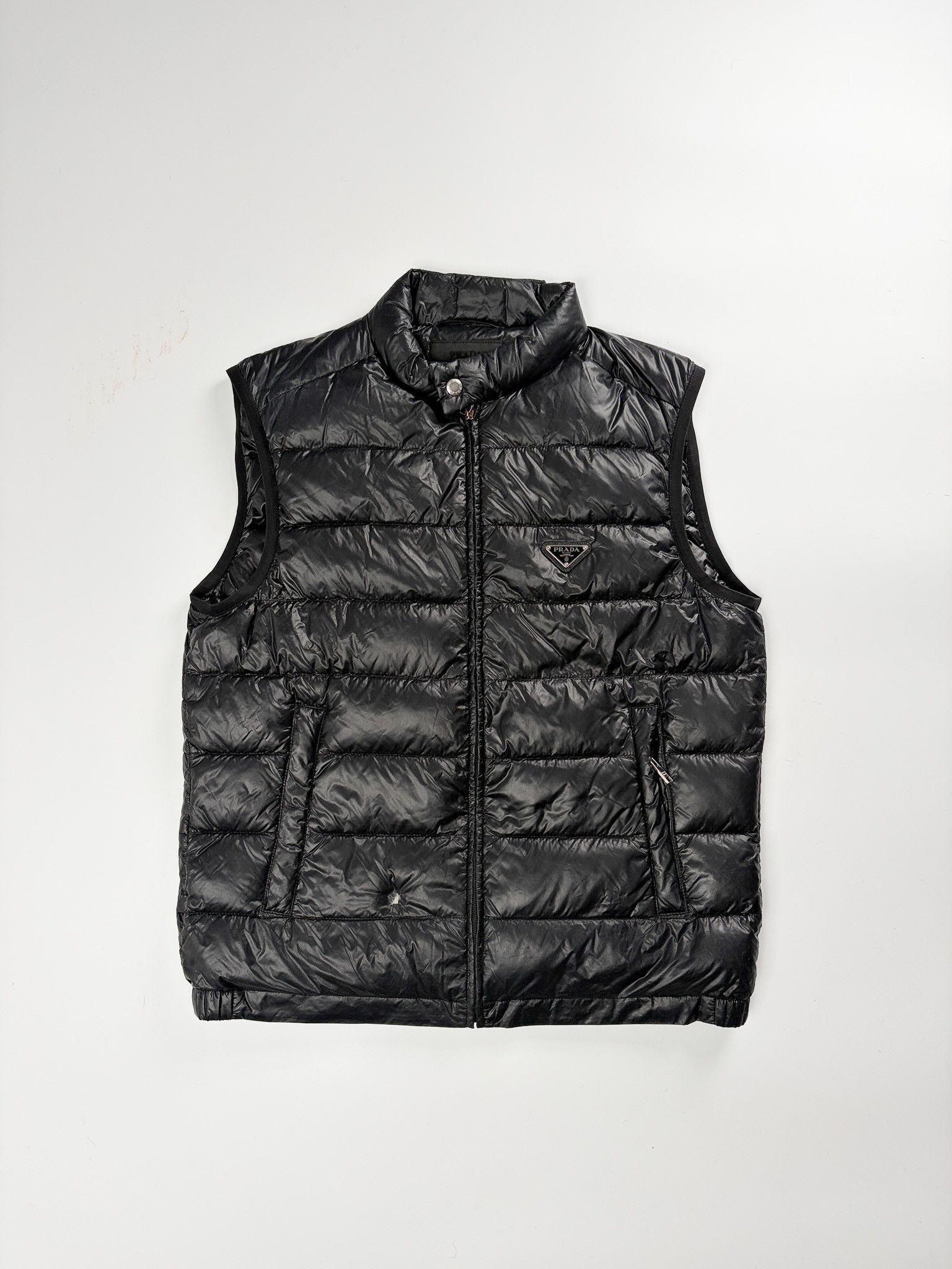 Prada Triangle Logo Puffer Down Vest