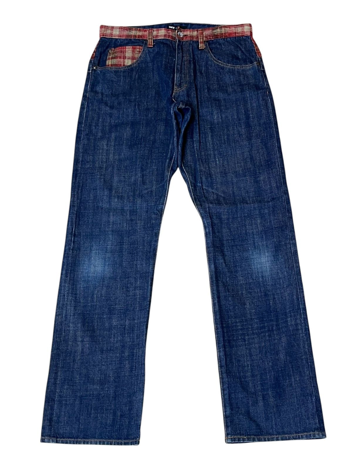 Japanese Brand SICK🔥JAPANESE BRAND CONCAVE ATTEMPT DOUBLE WAIST JEANS Size US 32 / EU 48 - 2 Thumbnail