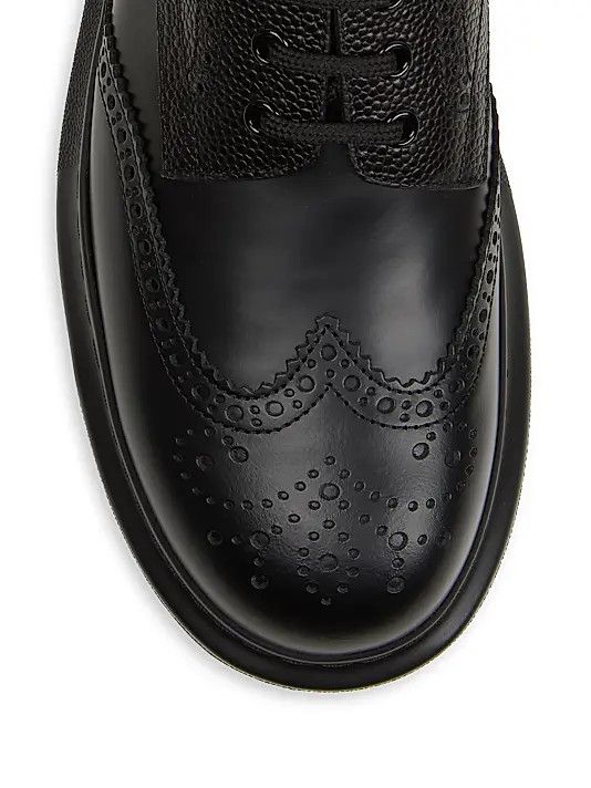 Alexander McQueen o1w1db10725 Hybrid Lace Up in Black Size US 11 / EU 44 - 4 Thumbnail