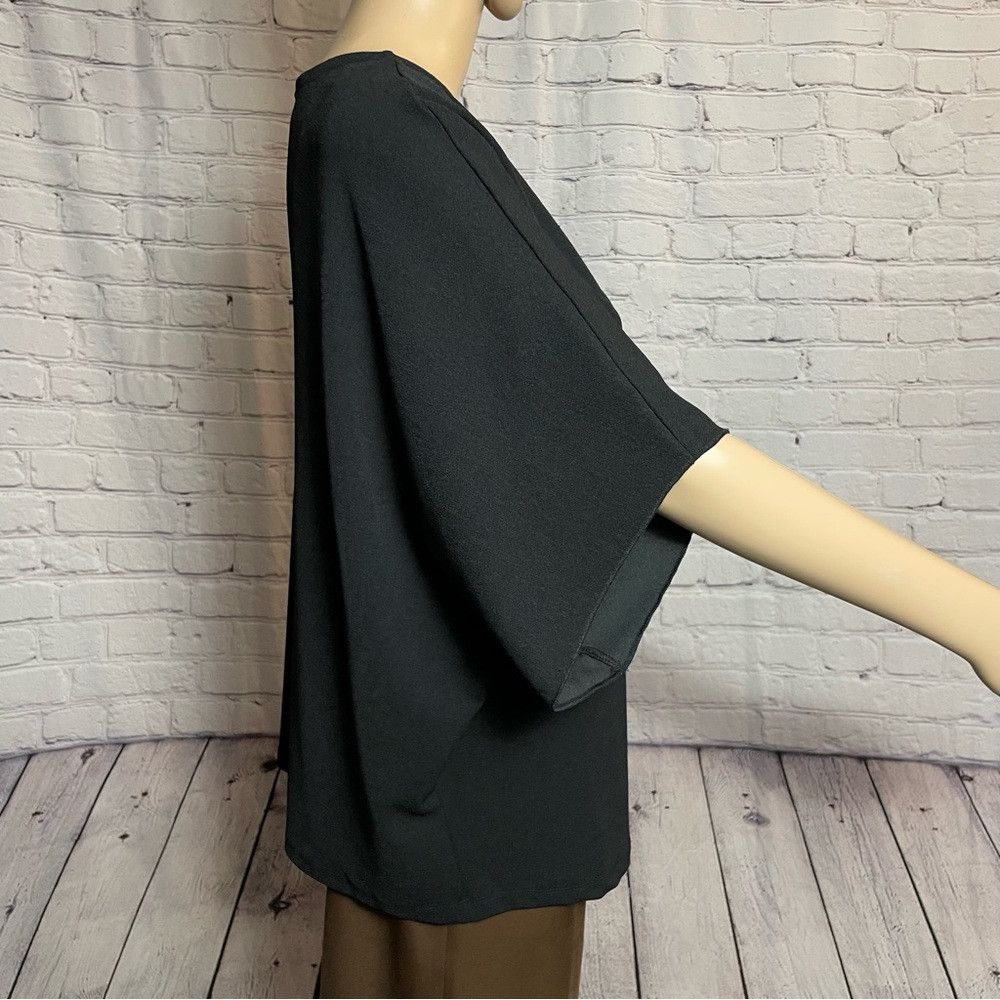 Other Allison Brittney Black Short Sleeve Top Size M Size M / US 6-8 / IT 42-44 - 3 Thumbnail
