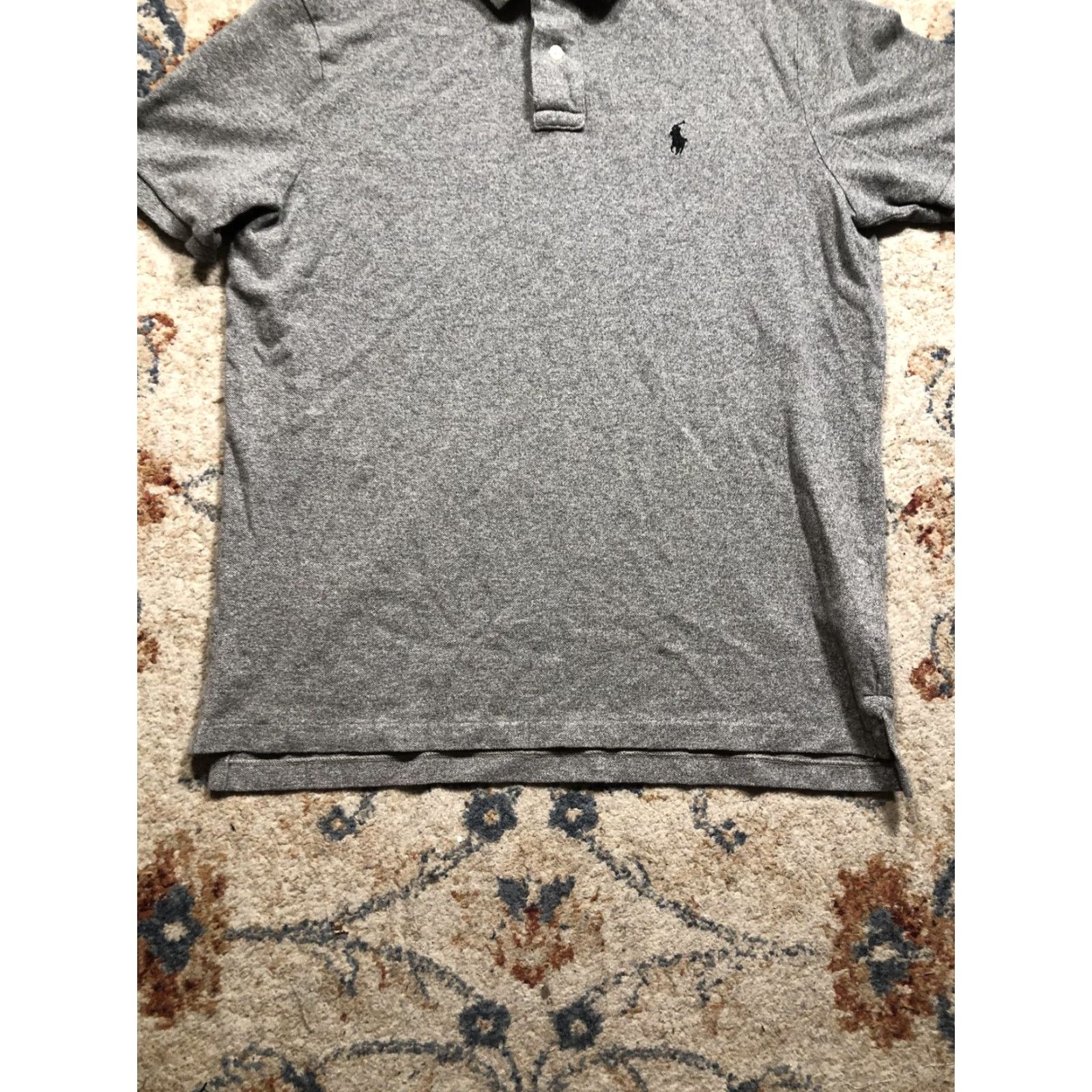 Polo Ralph Lauren Polo Ralph Lauren Polo Shirt Mens M Heather Gray Classic Fit Short Sleeve Size US M / EU 48-50 / 2 - 5 Thumbnail